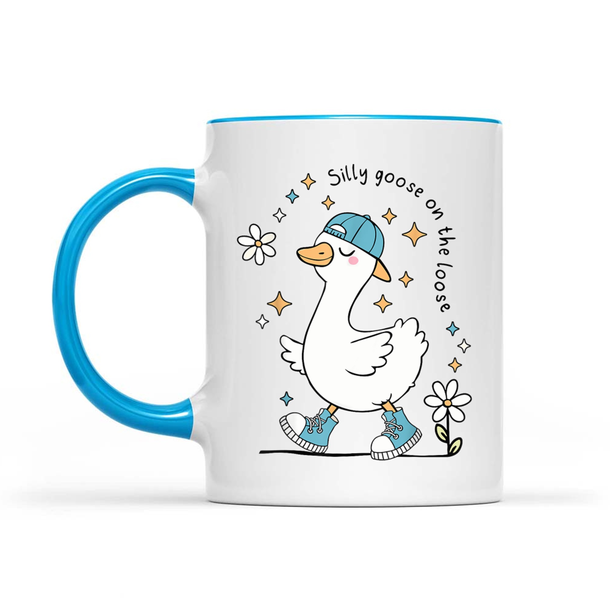 Silly Goose on the Loose Funny Cute Animal Mug