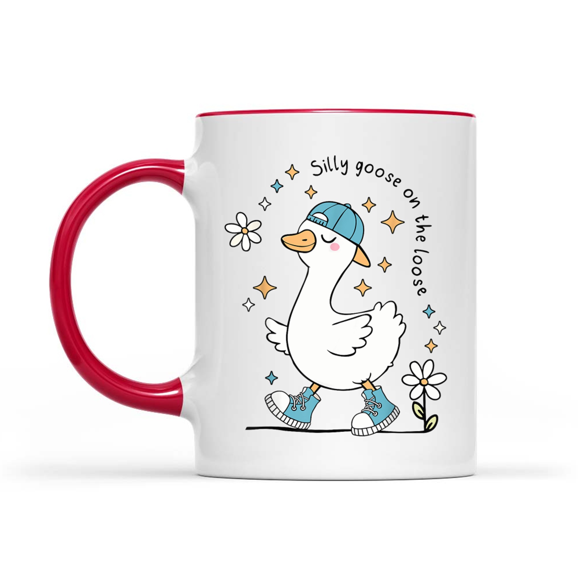 Silly Goose on the Loose Funny Cute Animal Mug