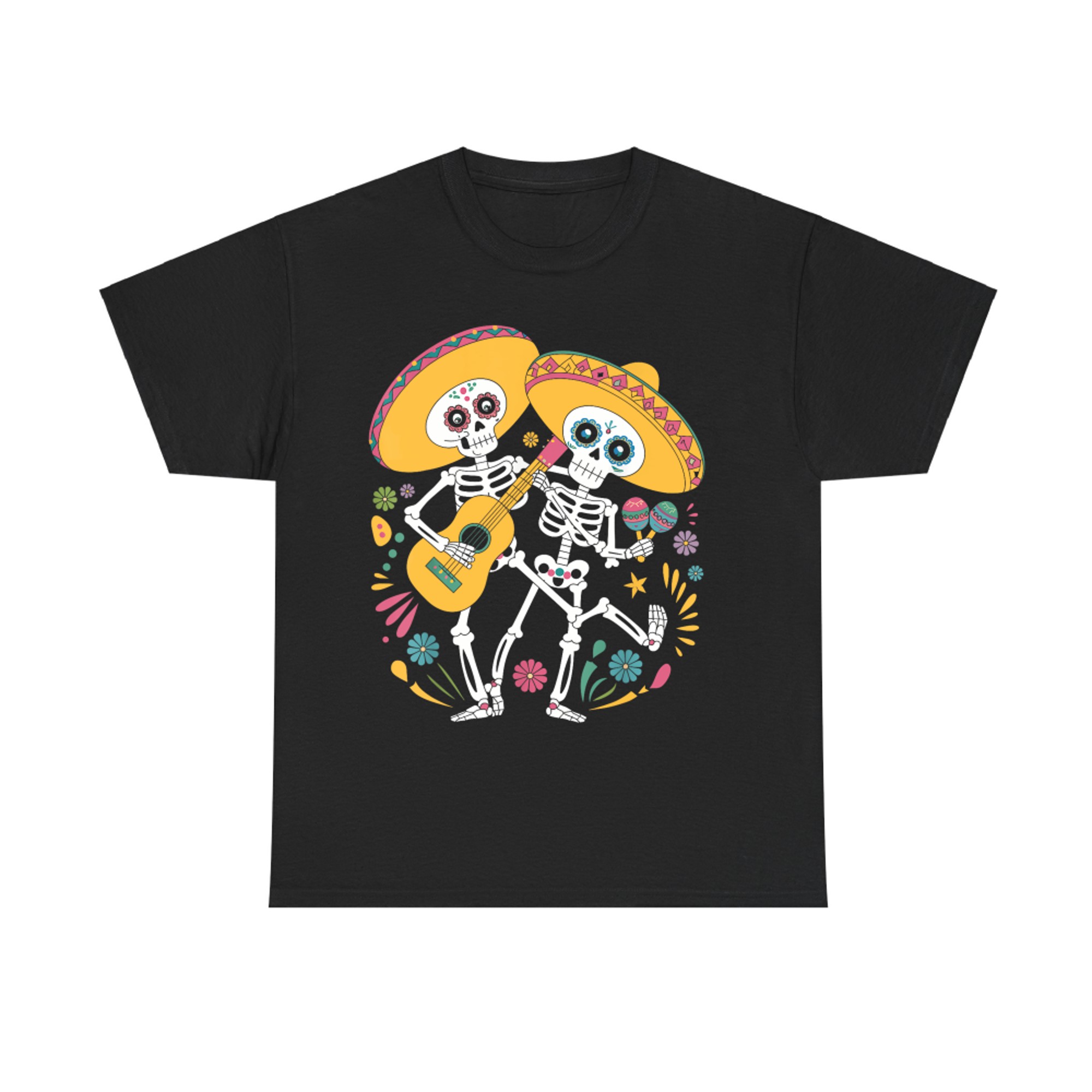 Skeleton Dancing Dia De Los Muertos Skull Day Of The Dead T-Shirt