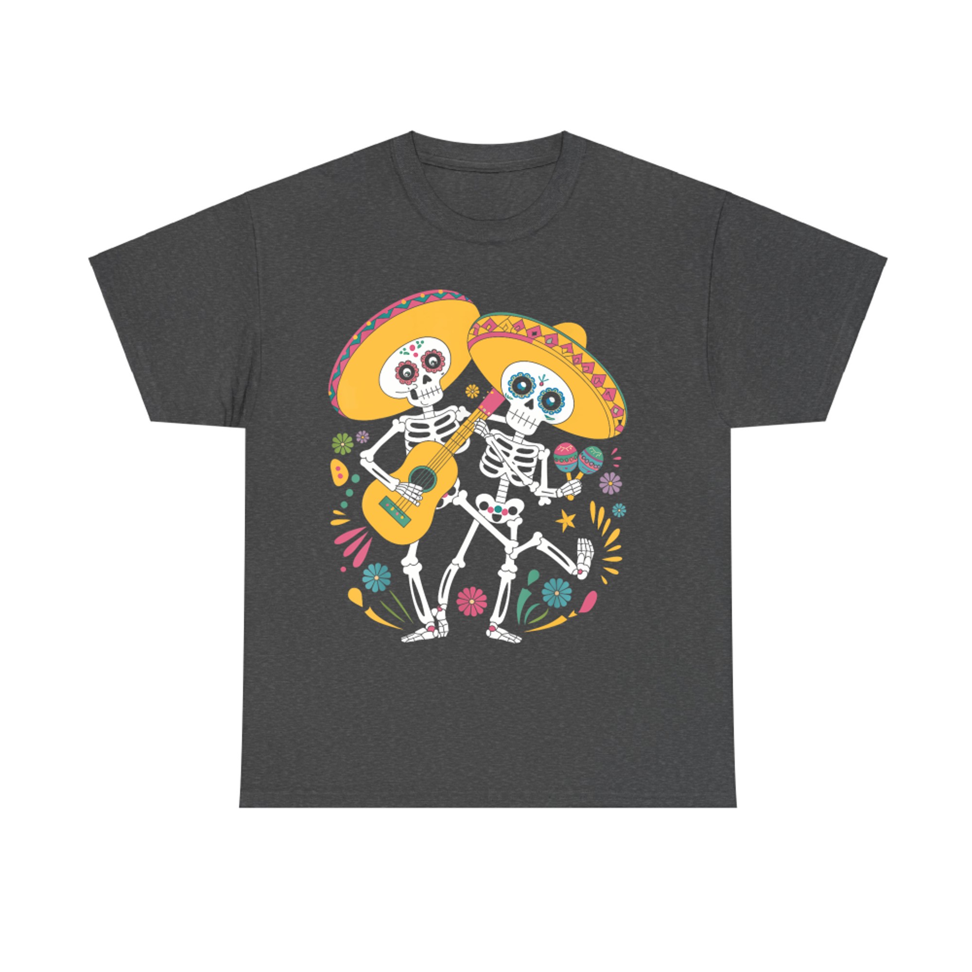 Skeleton Dancing Dia De Los Muertos Skull Day Of The Dead T-Shirt