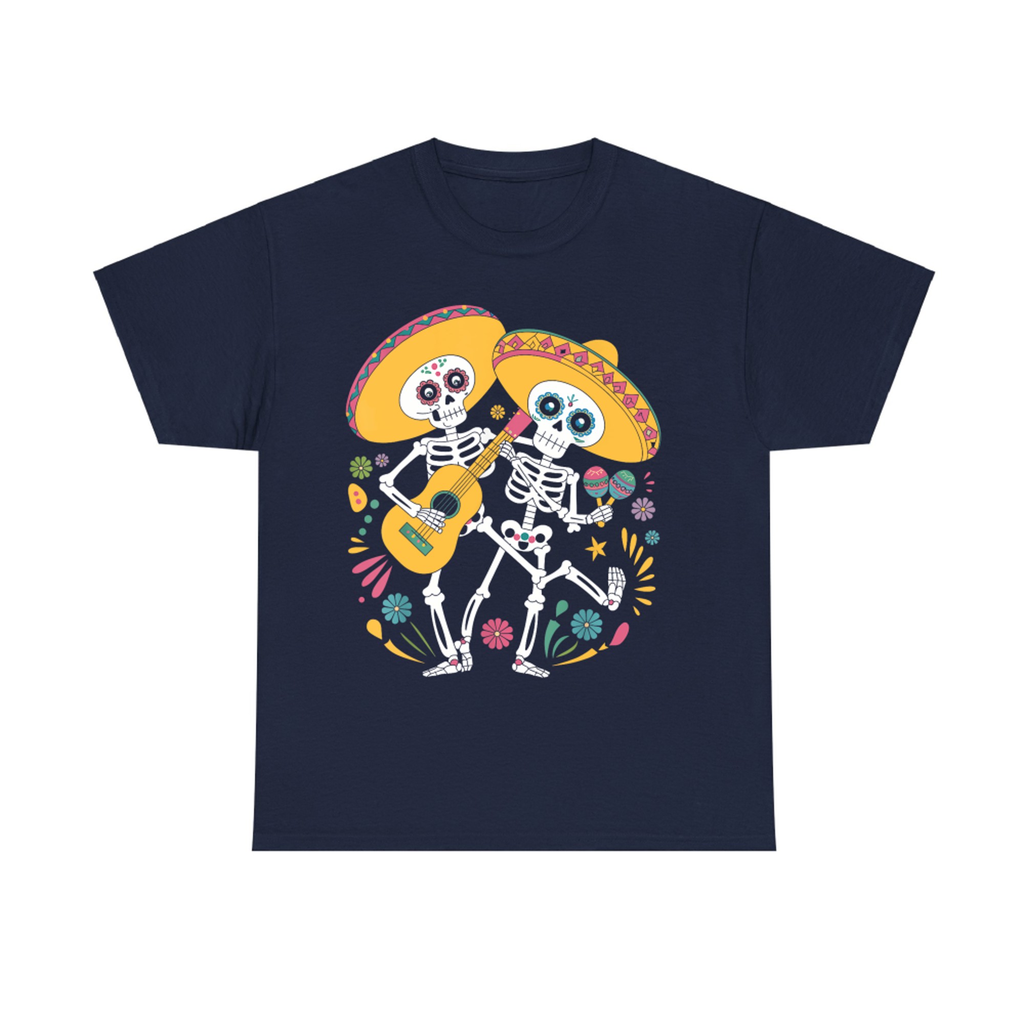 Skeleton Dancing Dia De Los Muertos Skull Day Of The Dead T-Shirt
