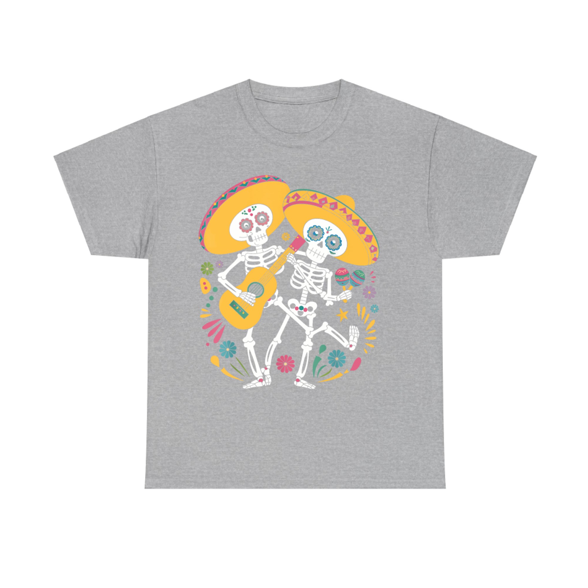 Skeleton Dancing Dia De Los Muertos Skull Day Of The Dead T-Shirt