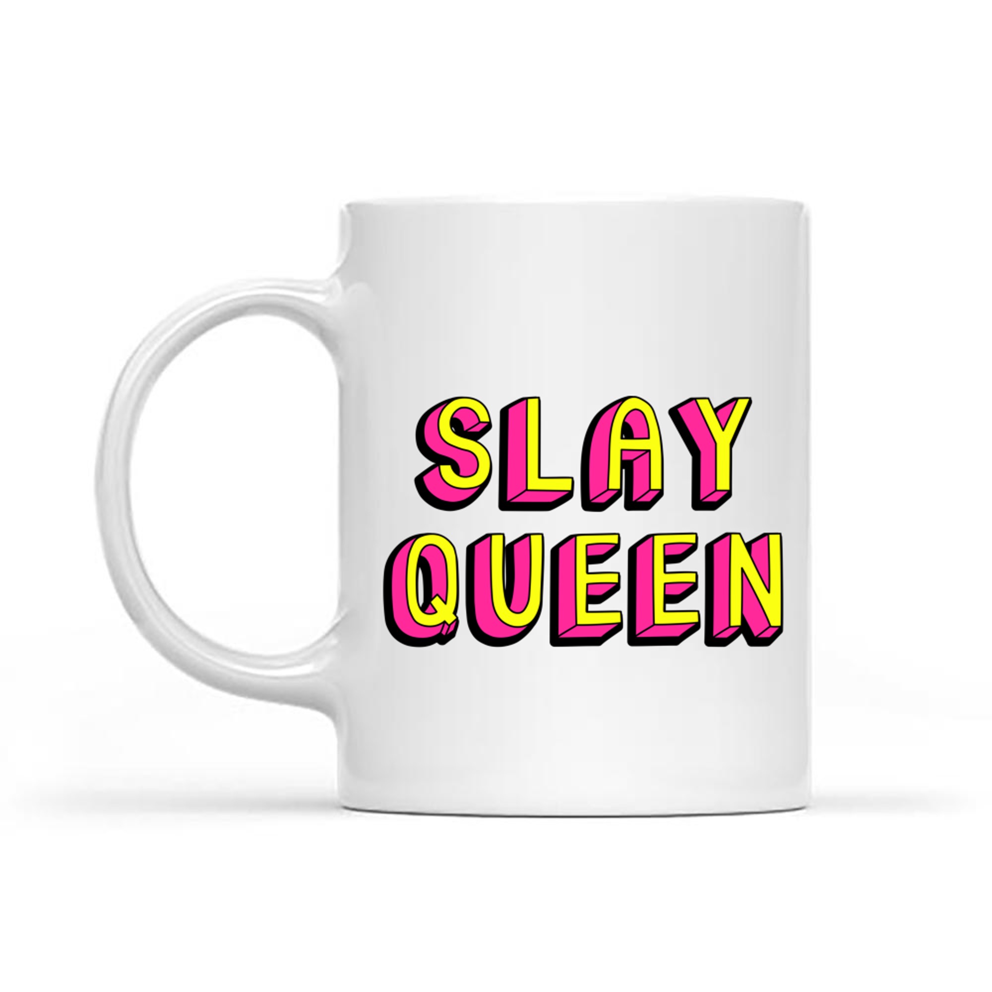 Slay Queen Vintage Retro Feminist Nostalgic Vibe Mug