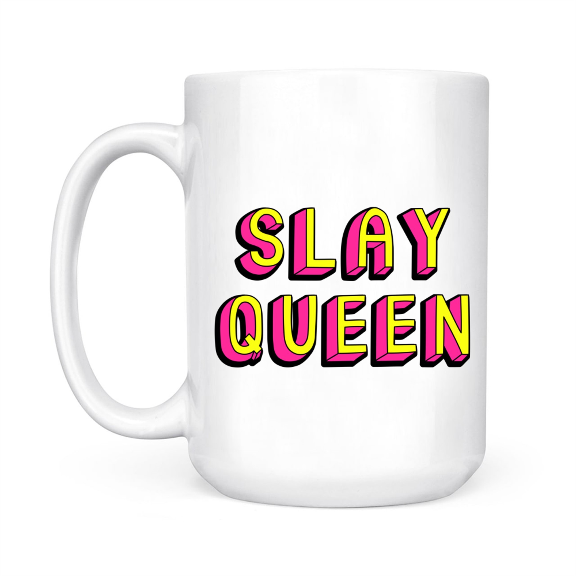 Slay Queen Vintage Retro Feminist Nostalgic Vibe Mug