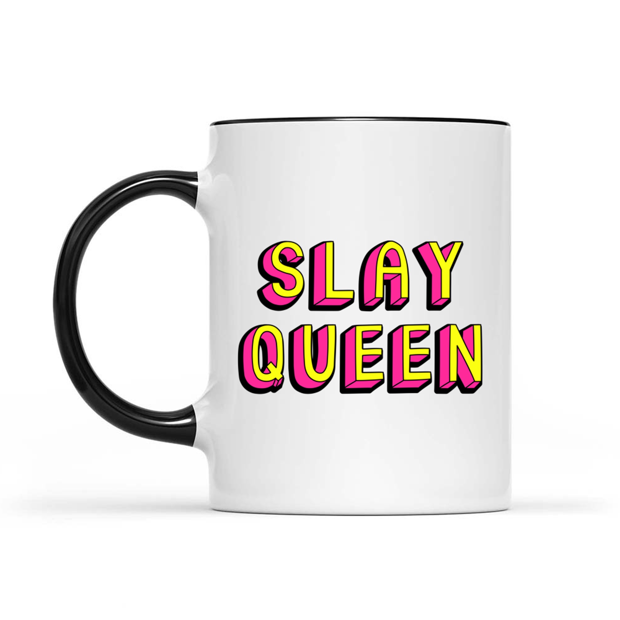 Slay Queen Vintage Retro Feminist Nostalgic Vibe Mug