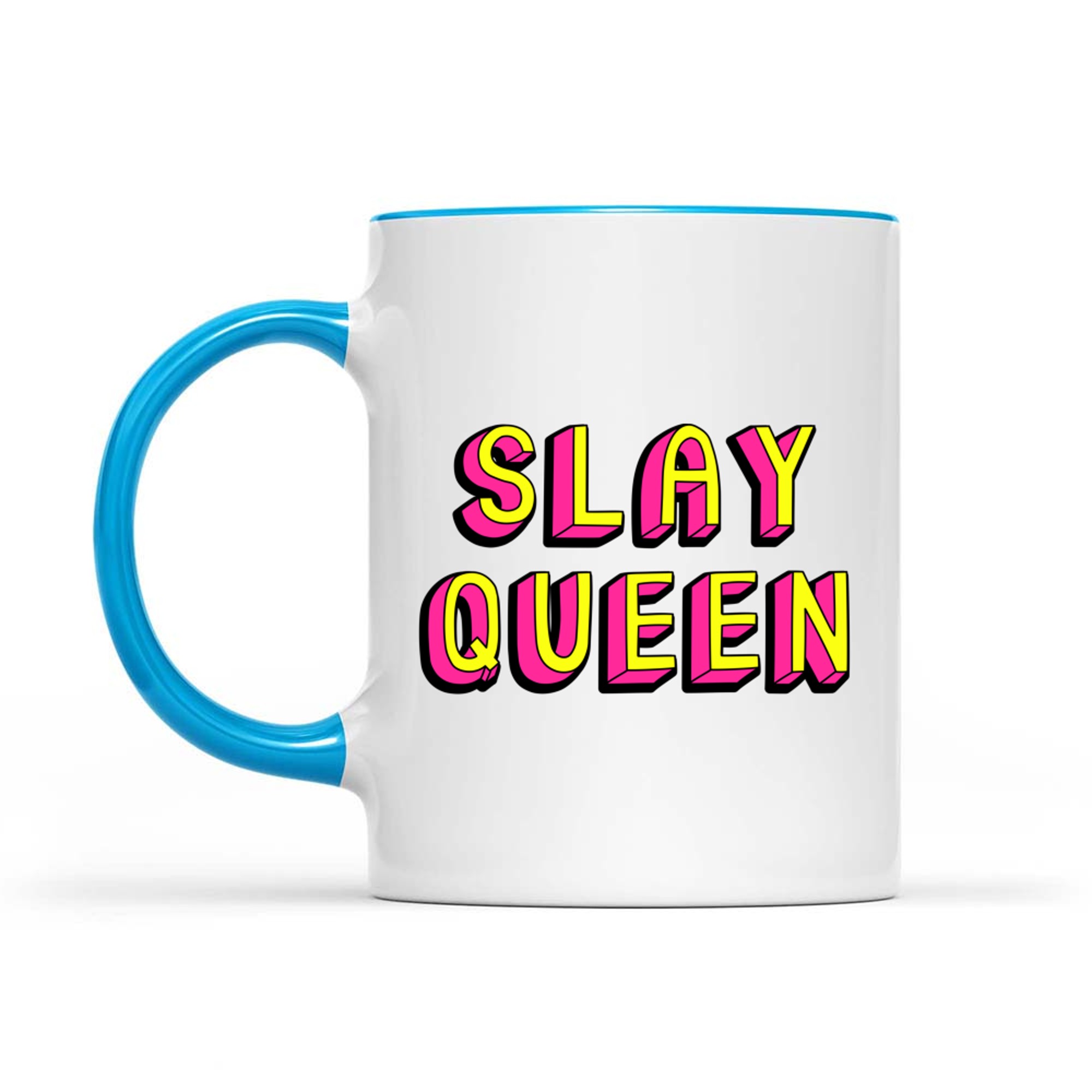 Slay Queen Vintage Retro Feminist Nostalgic Vibe Mug