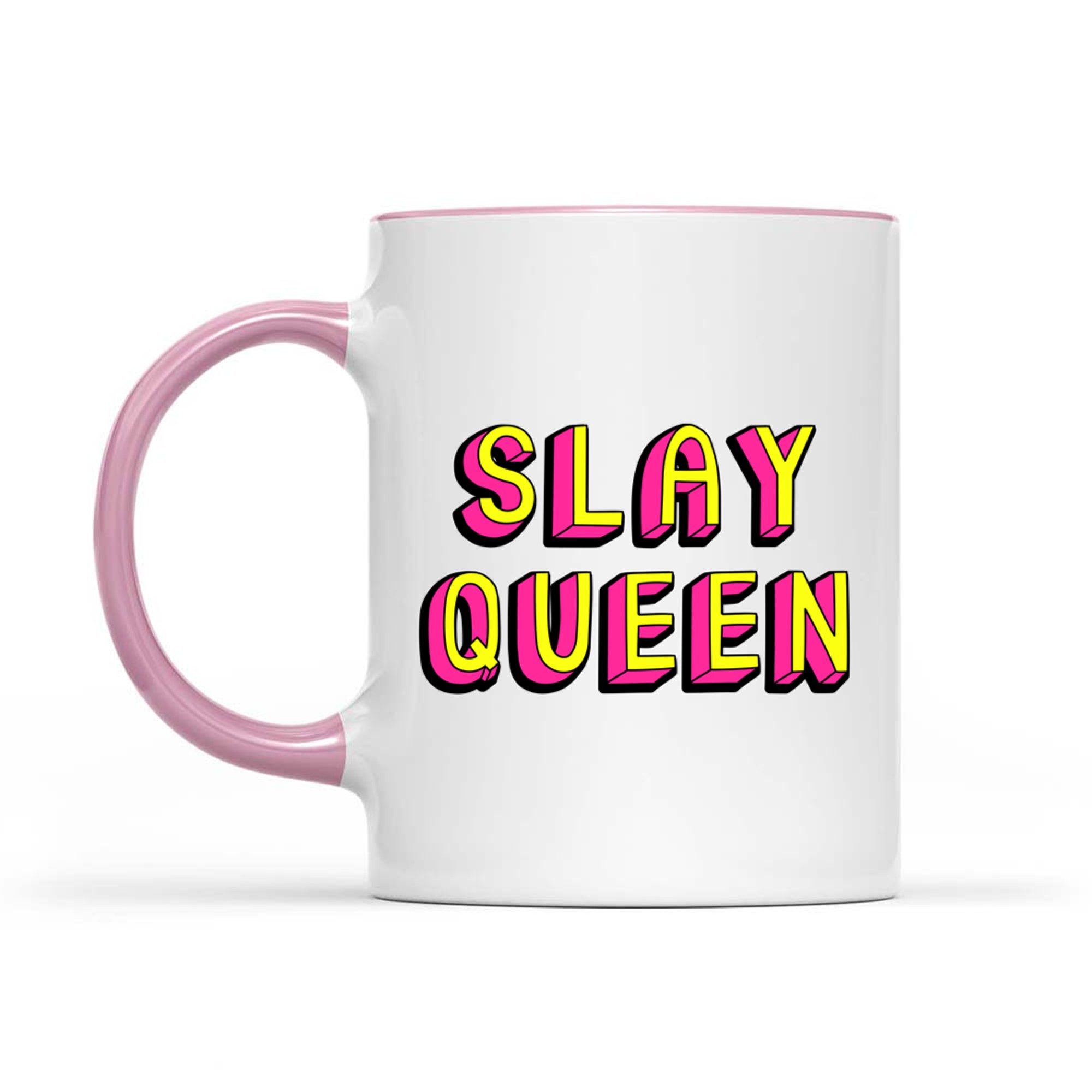 Slay Queen Vintage Retro Feminist Nostalgic Vibe Mug