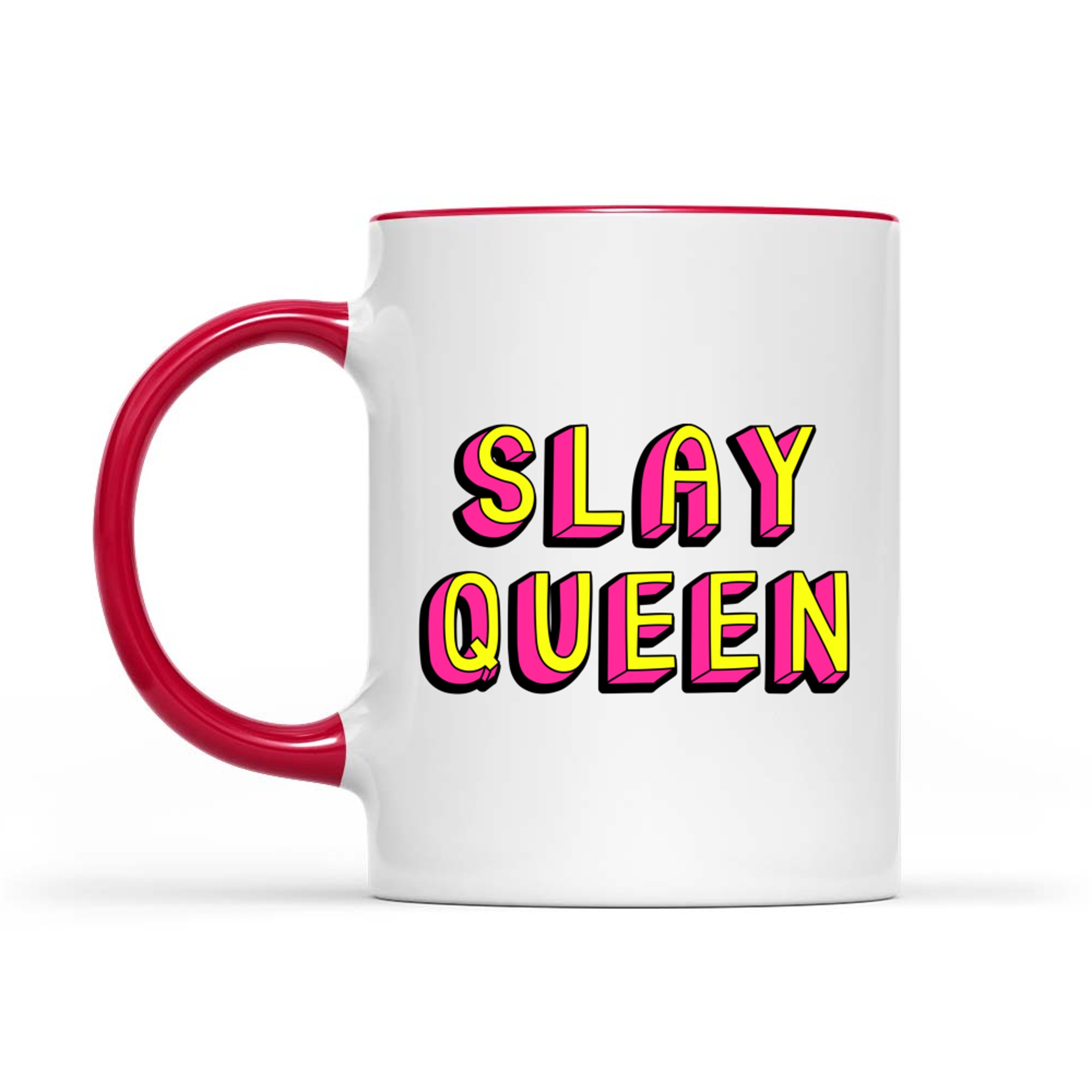 Slay Queen Vintage Retro Feminist Nostalgic Vibe Mug