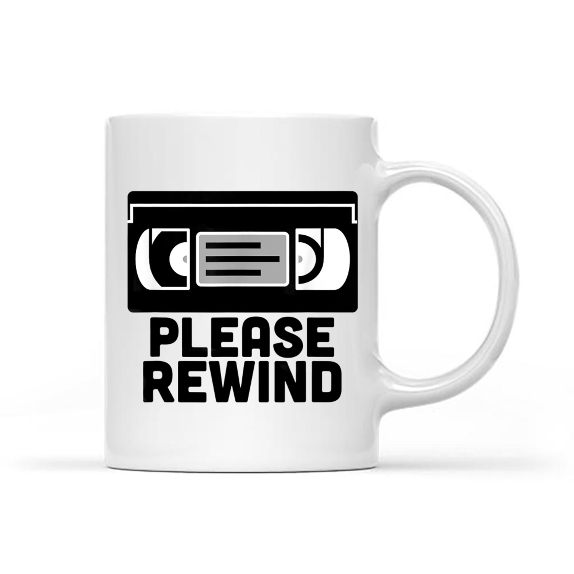 VHS Please Rewind VHS Tape VHS Player Nostalgia 80s Mug