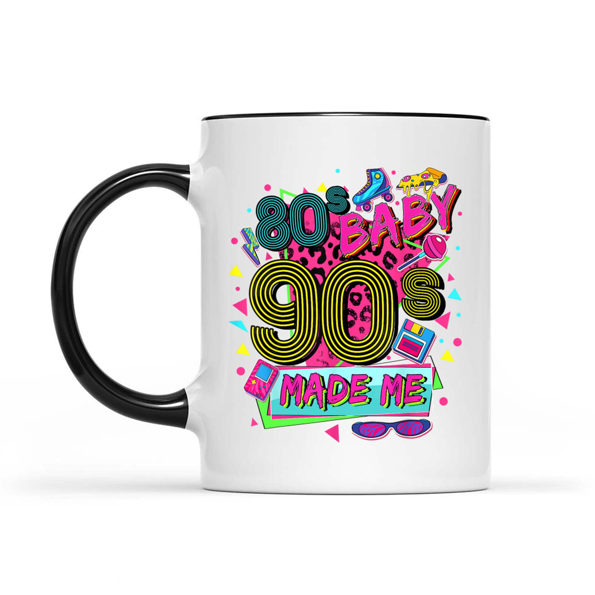 Vintage 1980s 80s Baby 1990s 90's Made Me Retro Nostalgia Mug