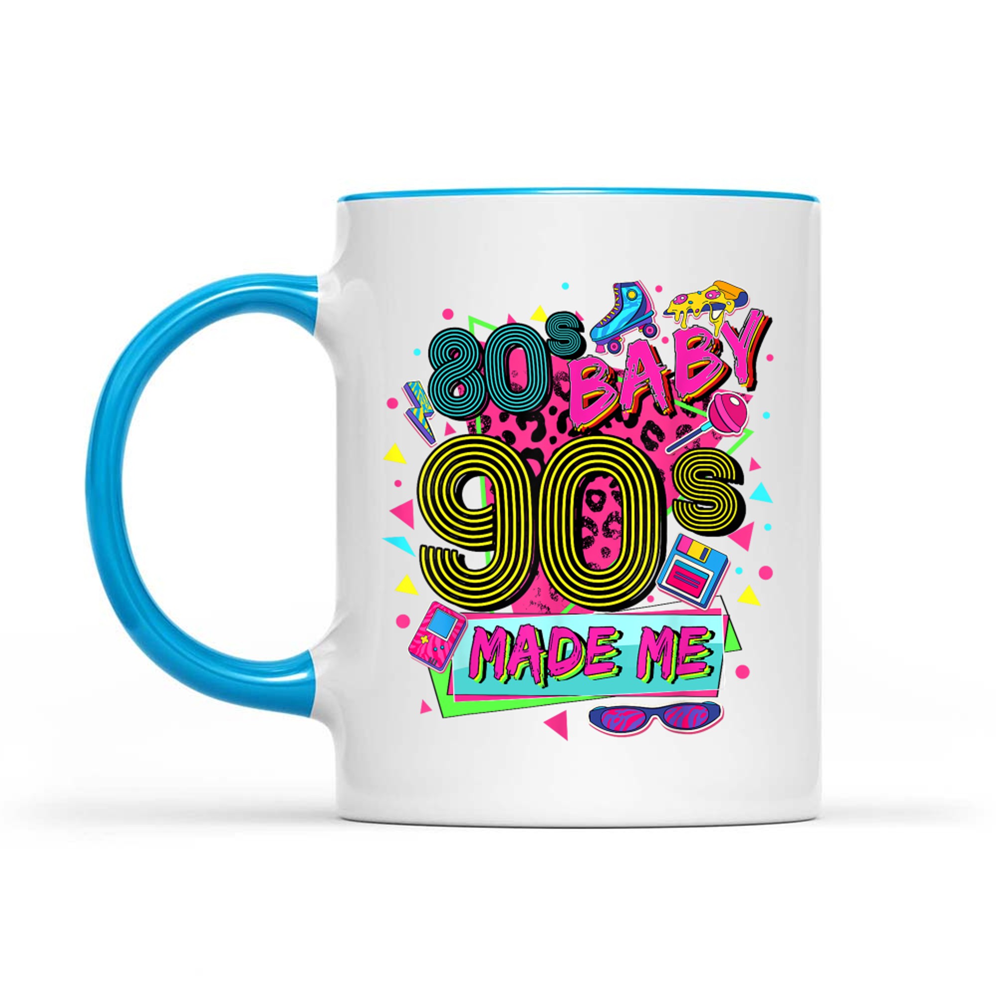 Vintage 1980s 80s Baby 1990s 90's Made Me Retro Nostalgia Mug