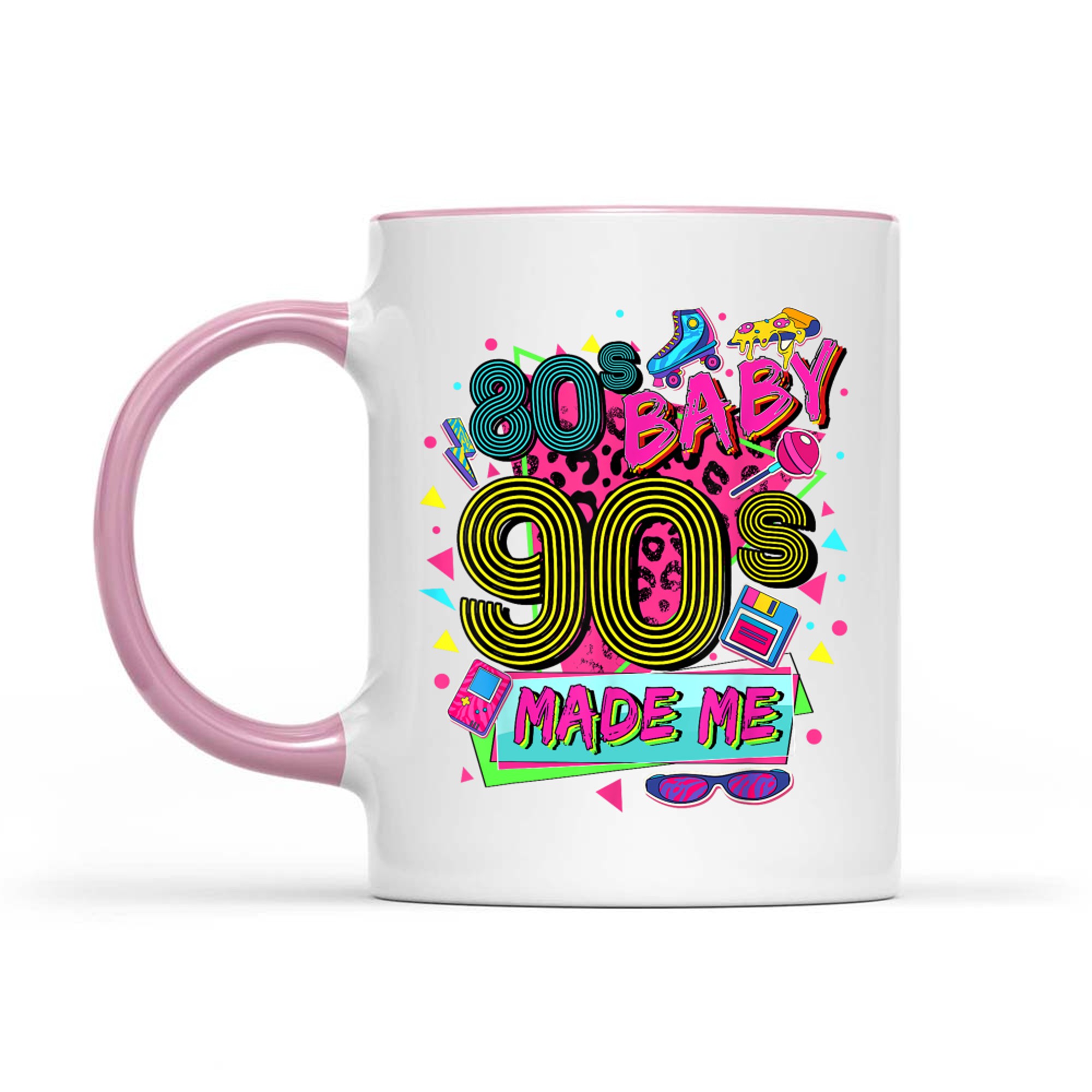 Vintage 1980s 80s Baby 1990s 90's Made Me Retro Nostalgia Mug