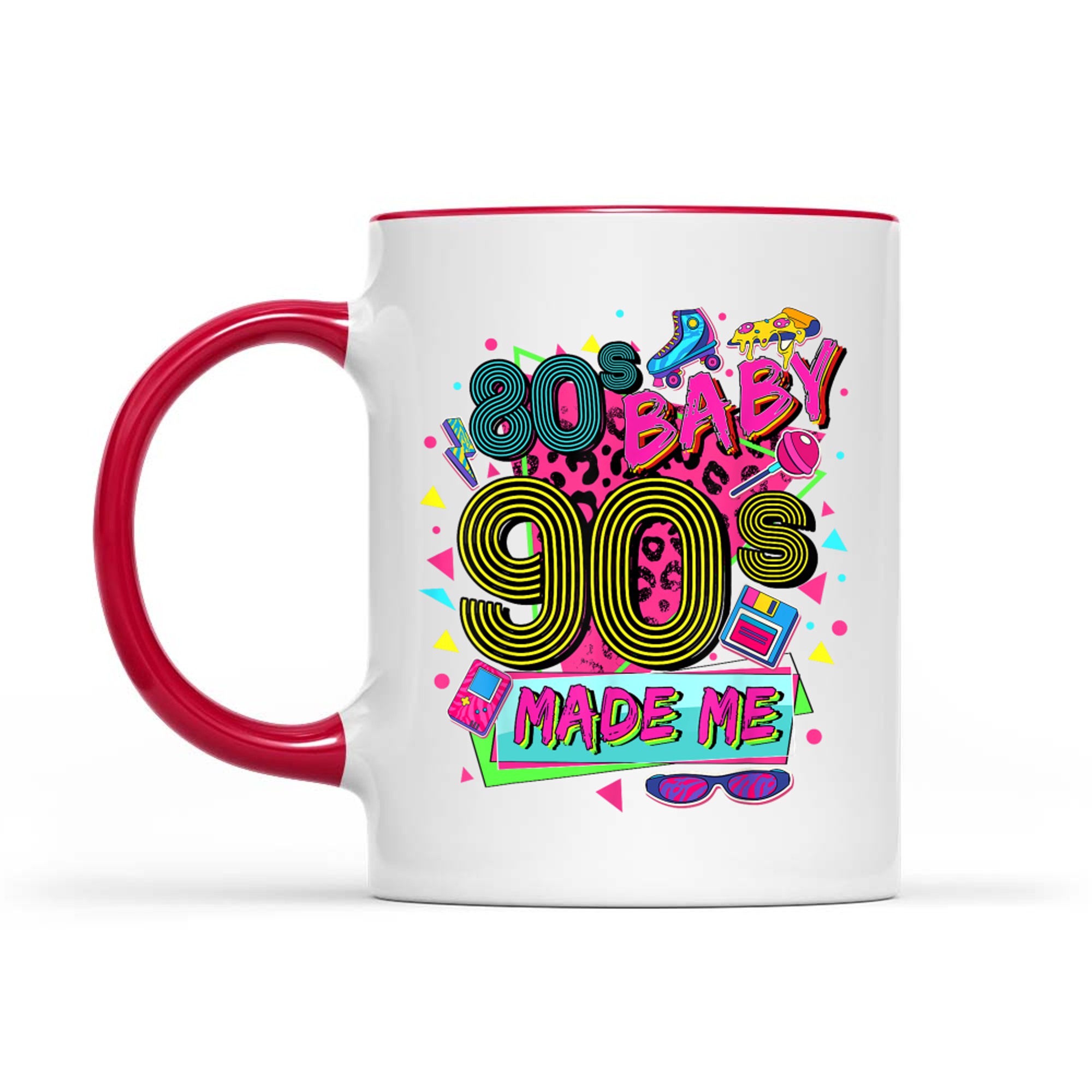 Vintage 1980s 80s Baby 1990s 90's Made Me Retro Nostalgia Mug
