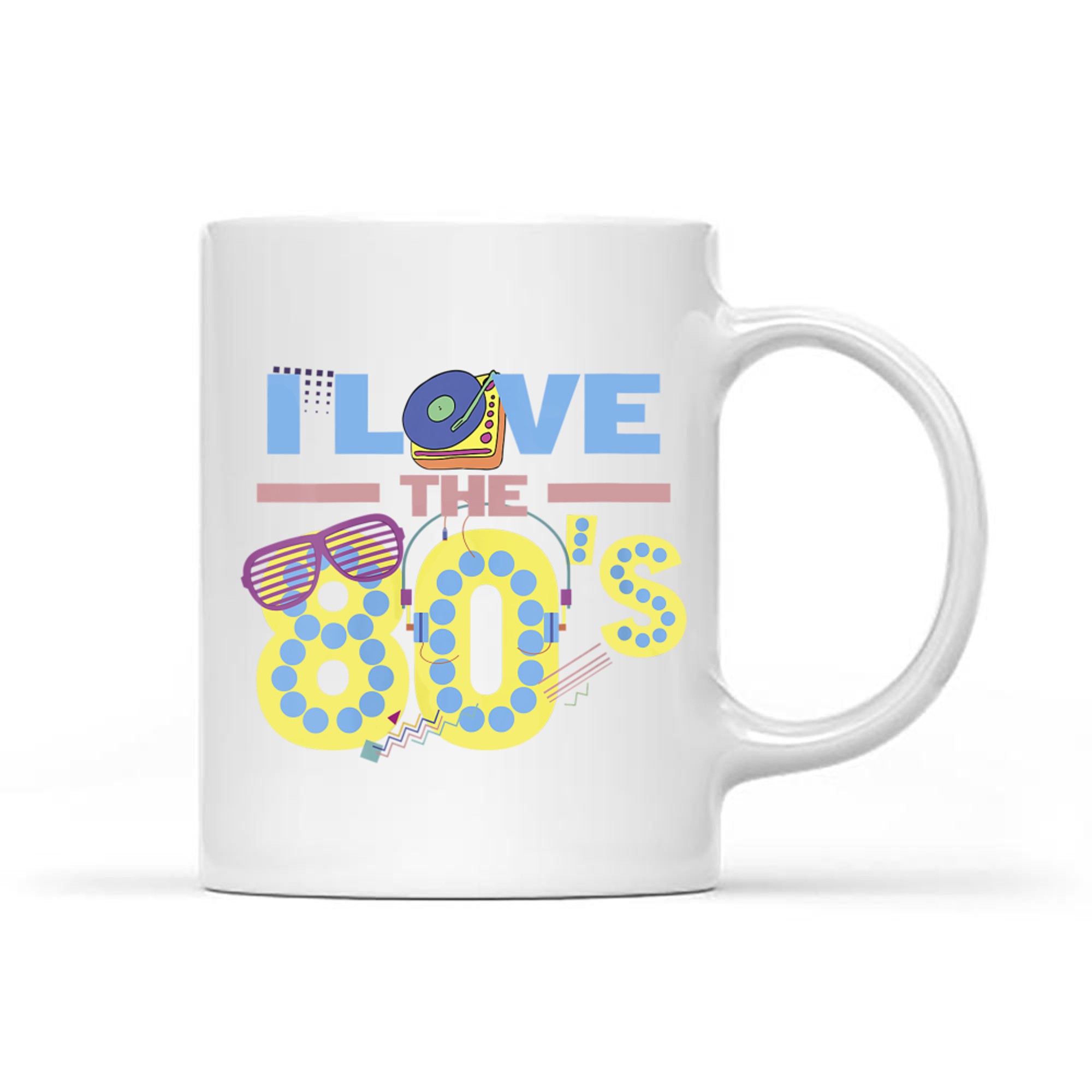 Womens Eighties Kid 1980s Nostalgia Gift 80s Fans Mug