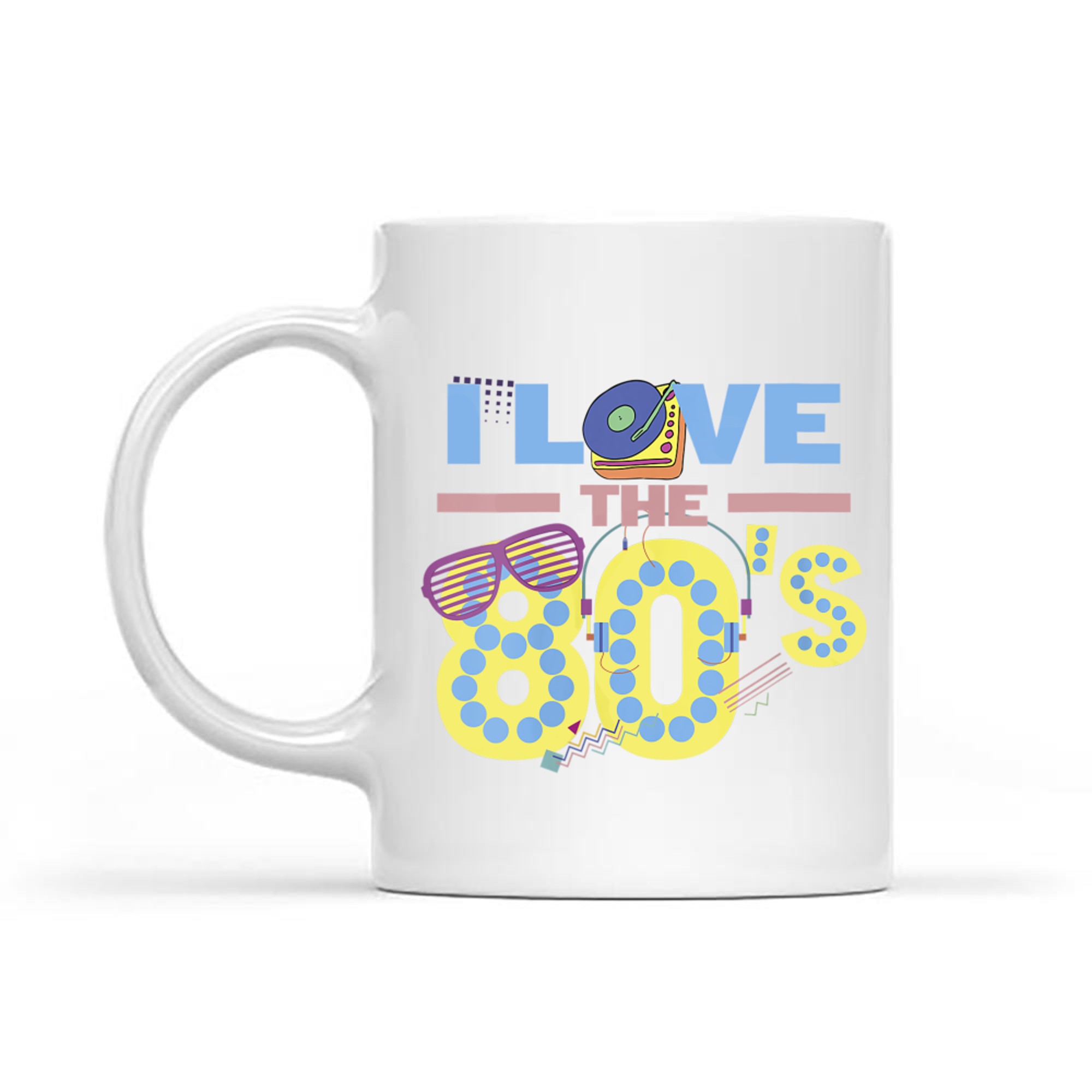 Womens Eighties Kid 1980s Nostalgia Gift 80s Fans Mug