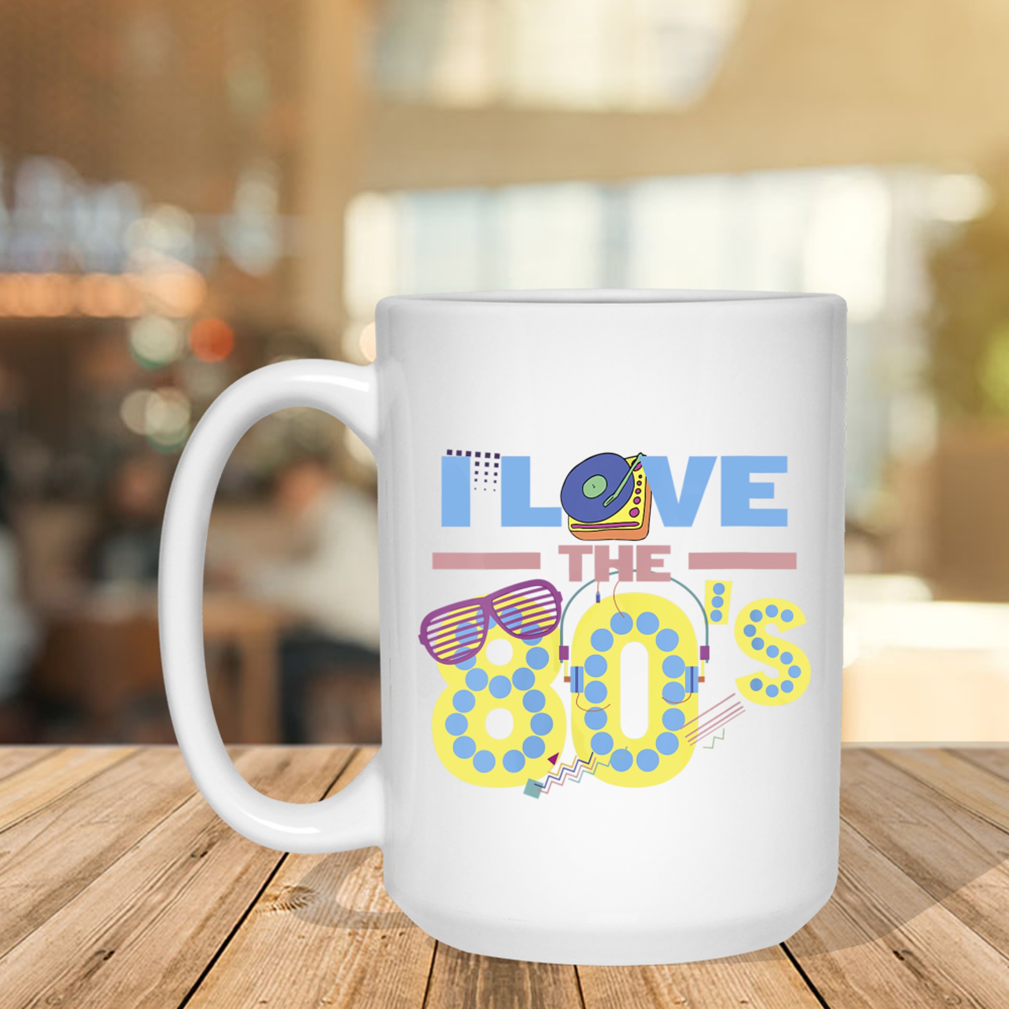 Womens Eighties Kid 1980s Nostalgia Gift 80s Fans Mug