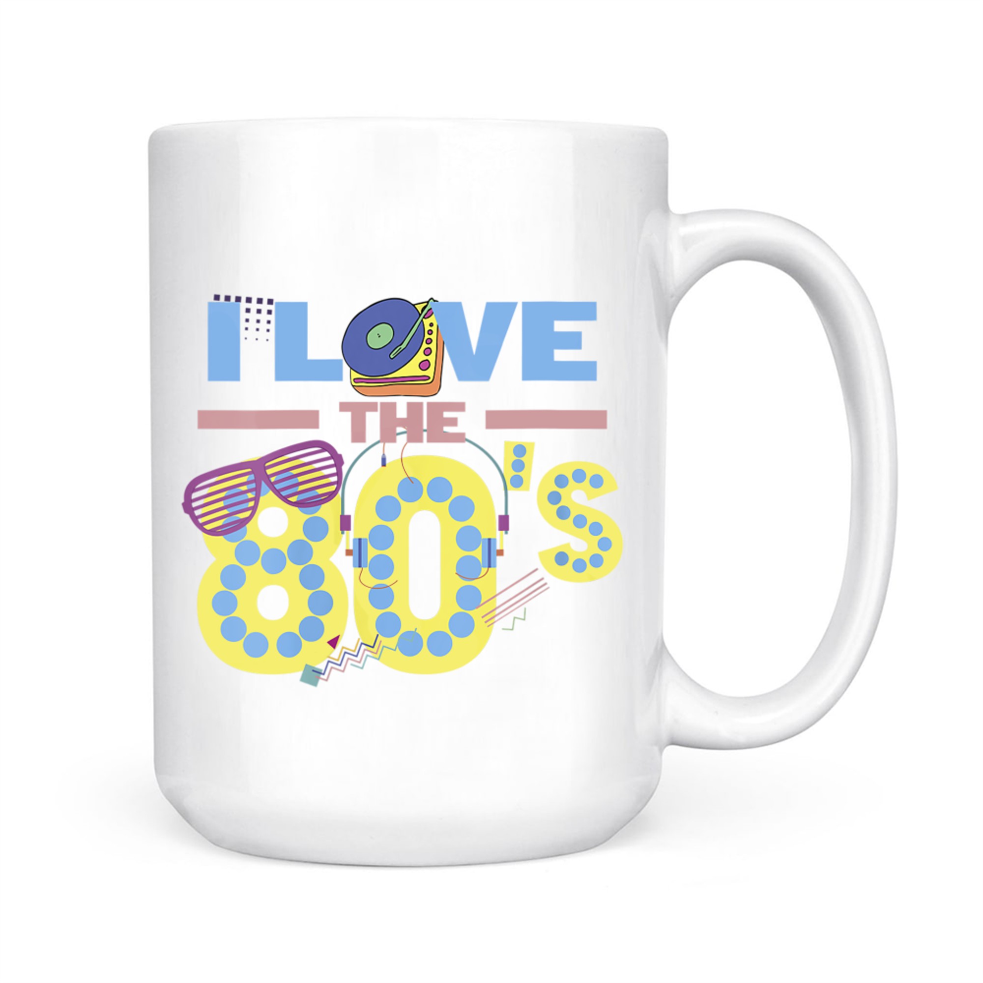 Womens Eighties Kid 1980s Nostalgia Gift 80s Fans Mug