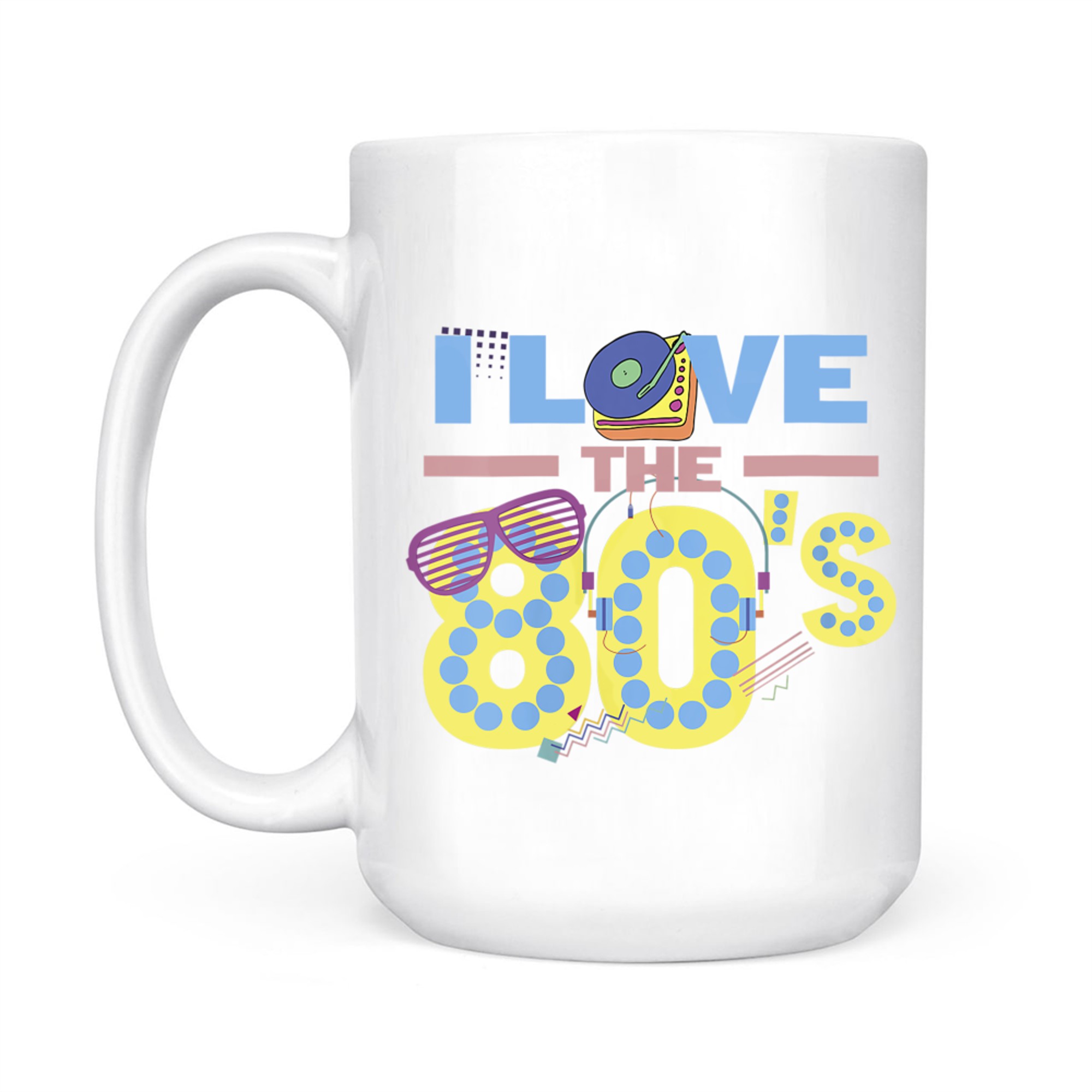 Womens Eighties Kid 1980s Nostalgia Gift 80s Fans Mug