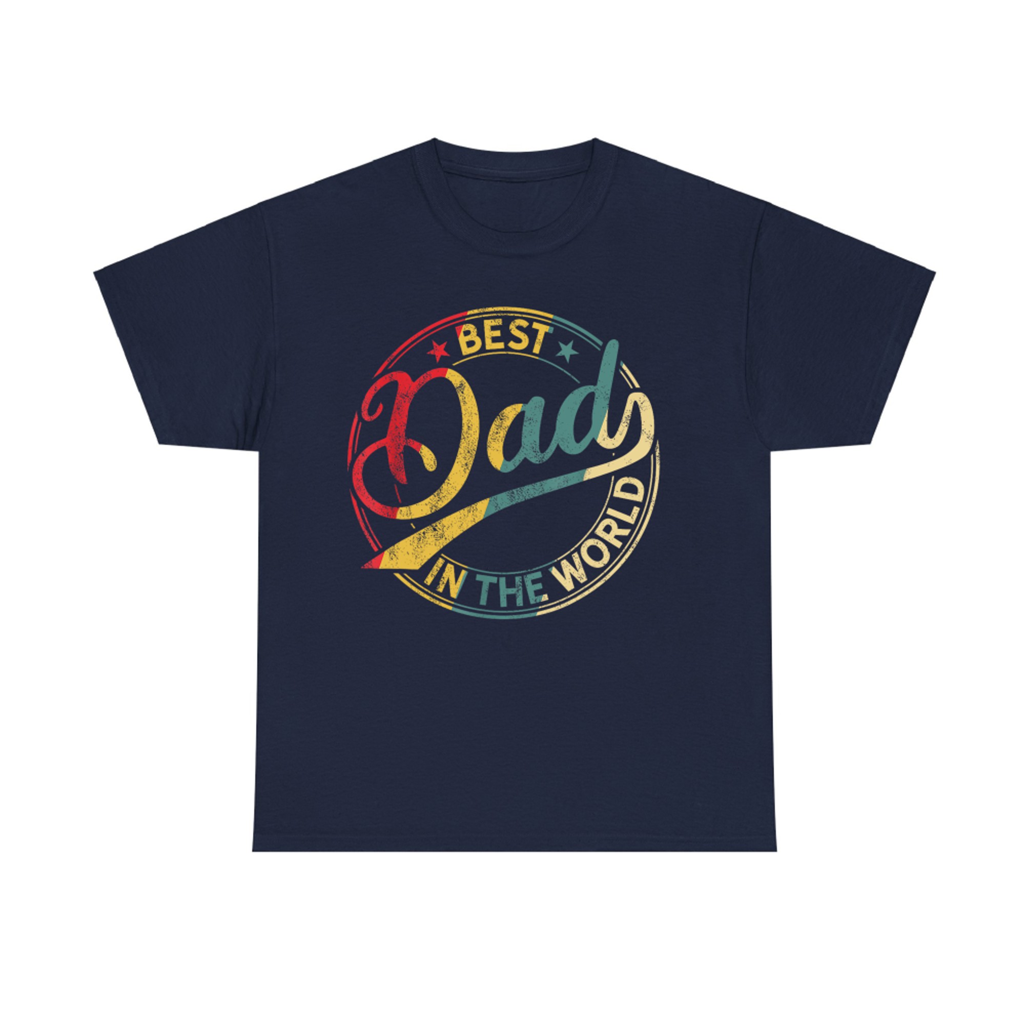 Best Dad In The World Vintage Father’s Day Retro T-Shirt