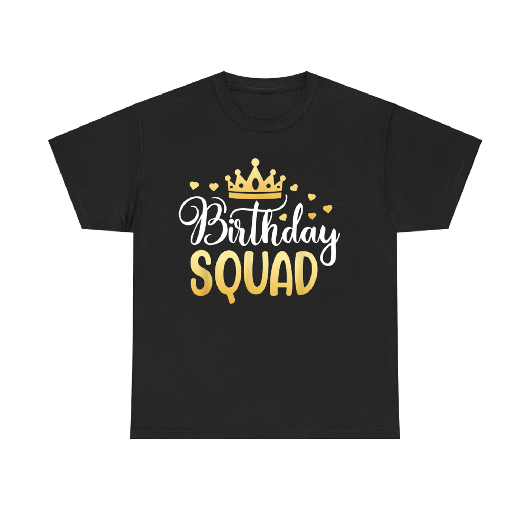 Birthday Squad Party Matching Family Group Funny Bday Team T-Shirt