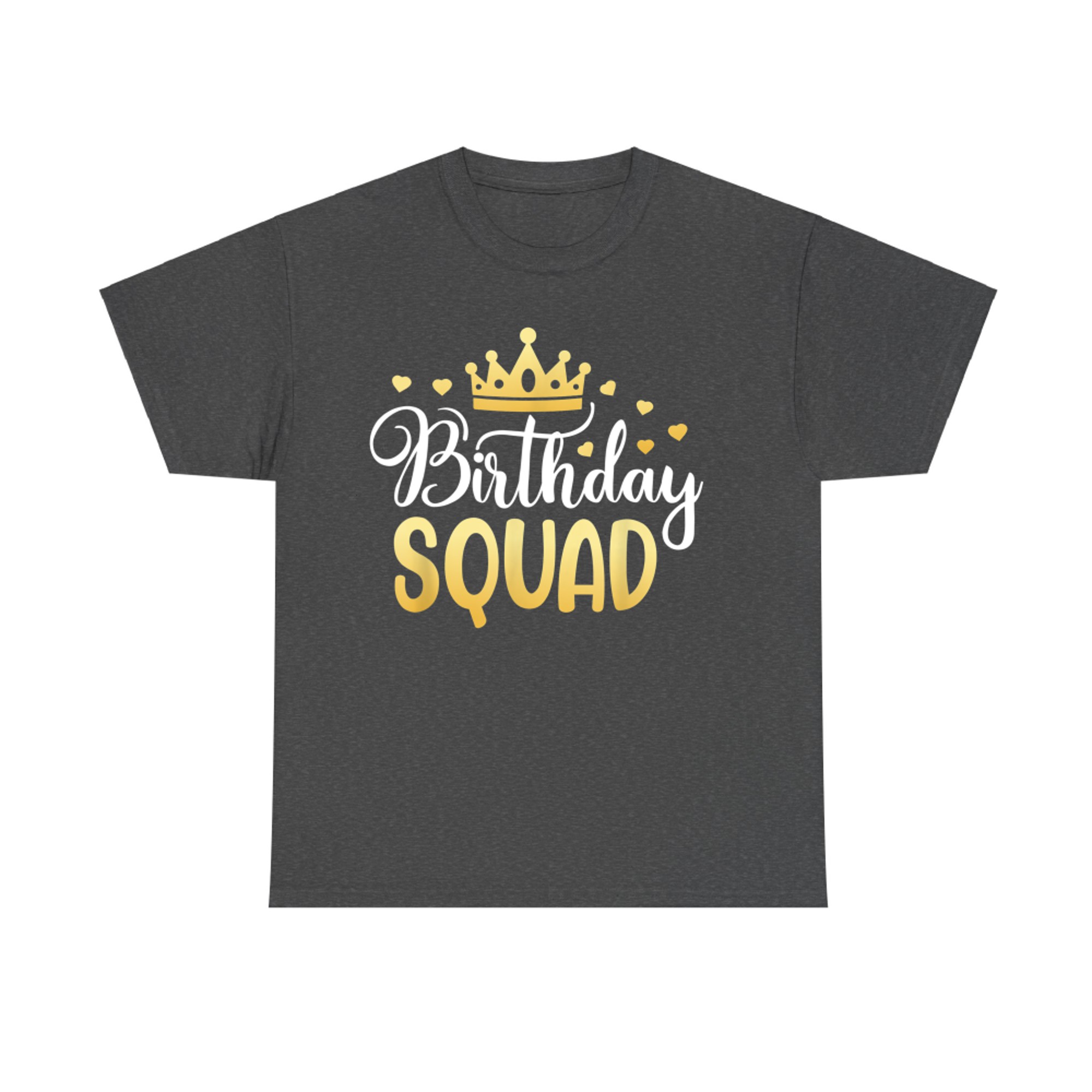 Birthday Squad Party Matching Family Group Funny Bday Team T-Shirt