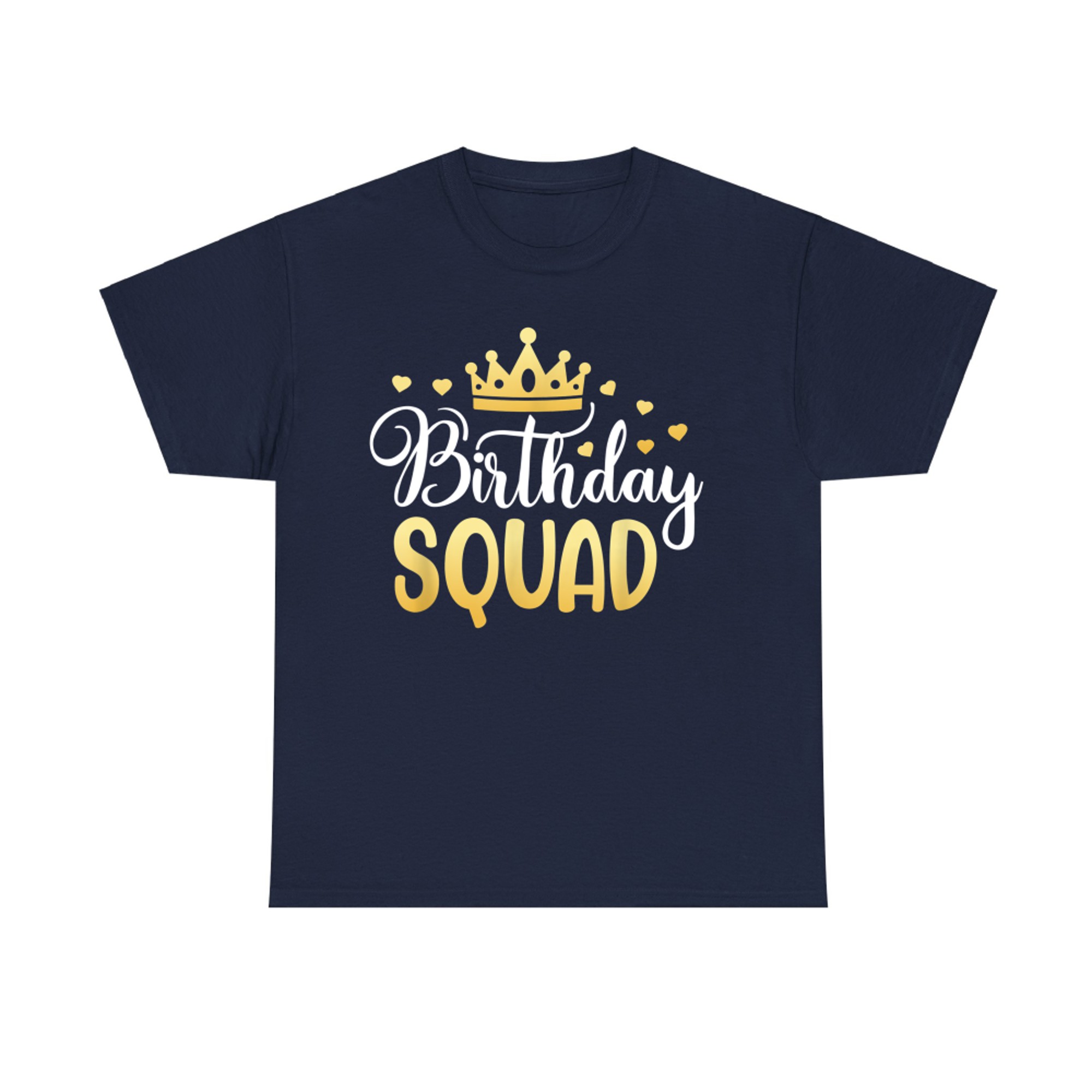 Birthday Squad Party Matching Family Group Funny Bday Team T-Shirt