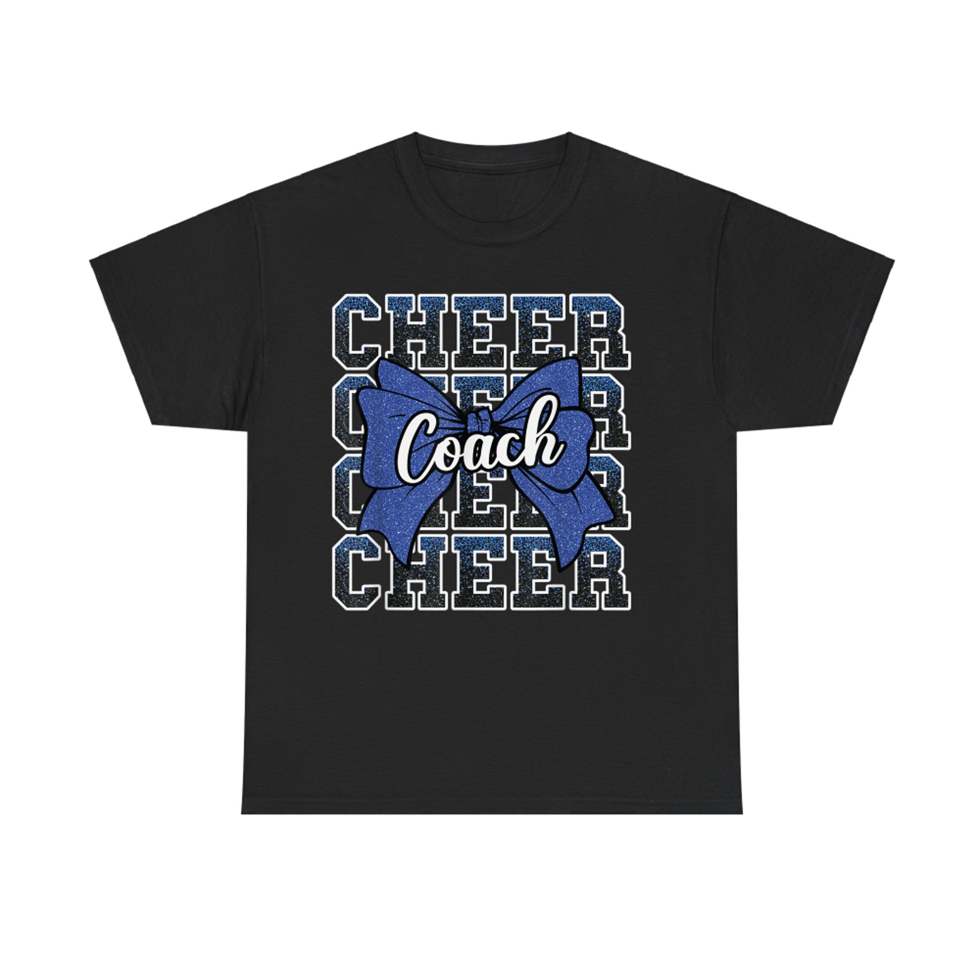 Blue Funny Sport Loud Proud Cheer Coach Dad Father's Day T-Shirt