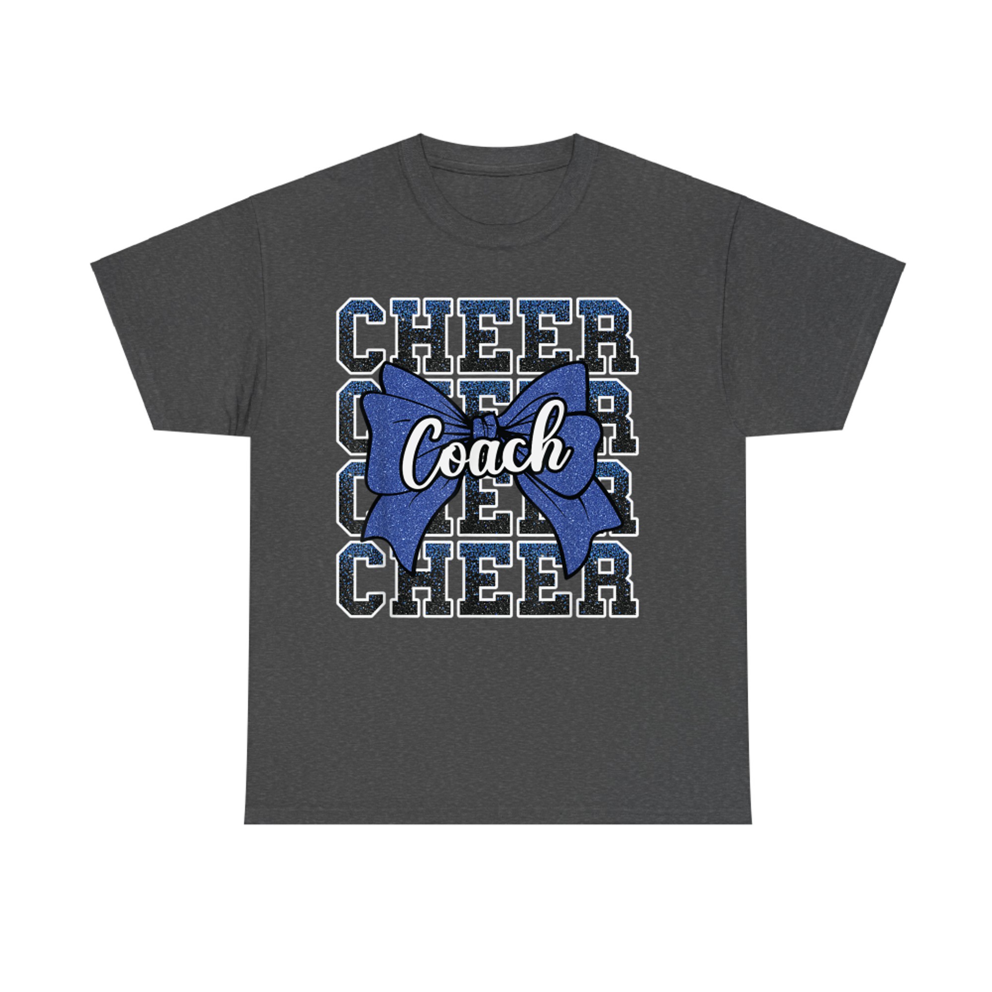 Blue Funny Sport Loud Proud Cheer Coach Dad Father's Day T-Shirt