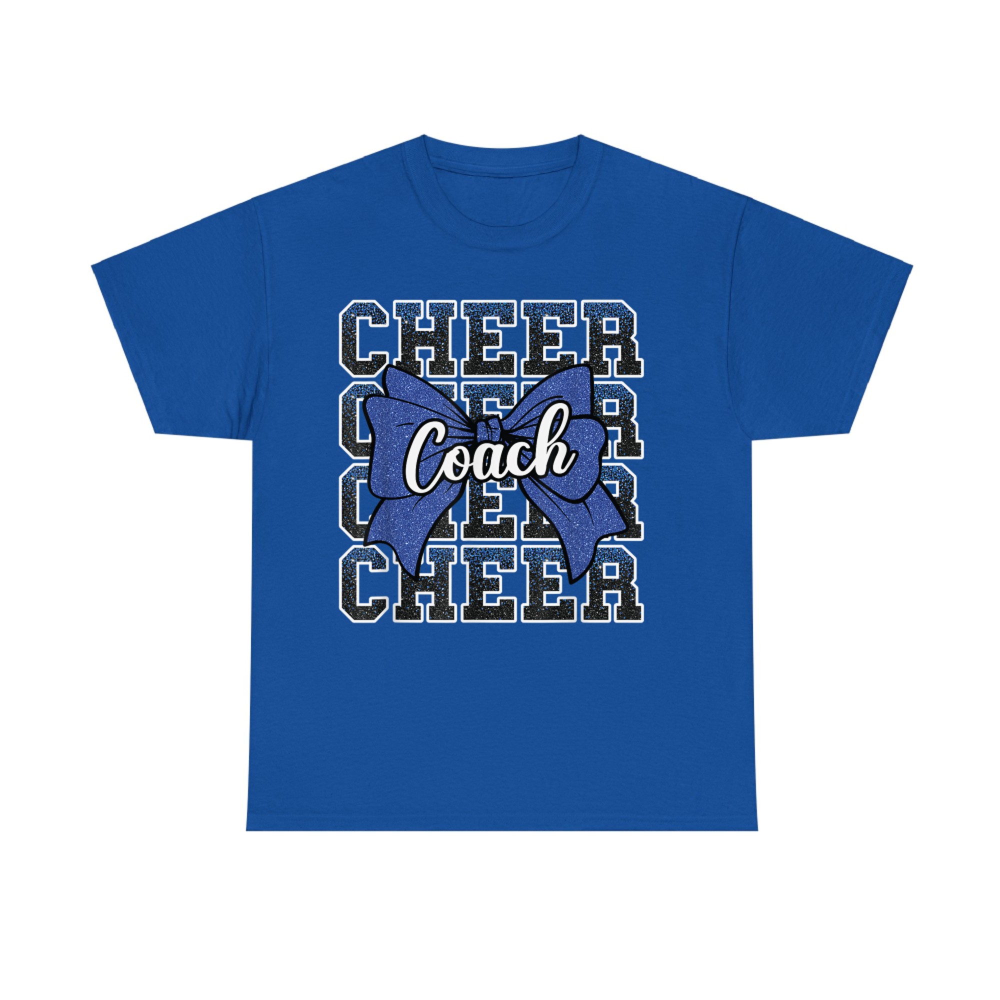 Blue Funny Sport Loud Proud Cheer Coach Dad Father's Day T-Shirt