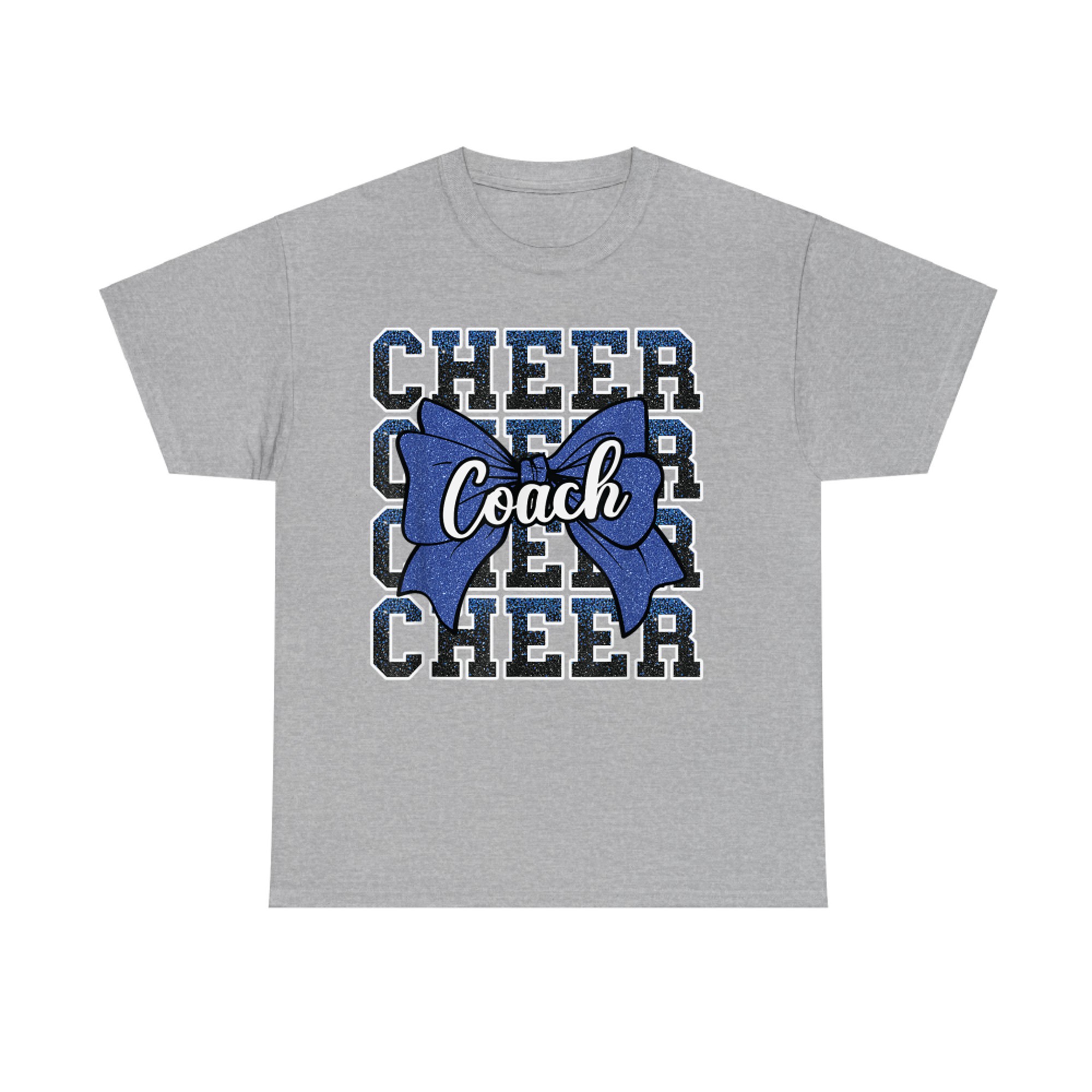 Blue Funny Sport Loud Proud Cheer Coach Dad Father's Day T-Shirt