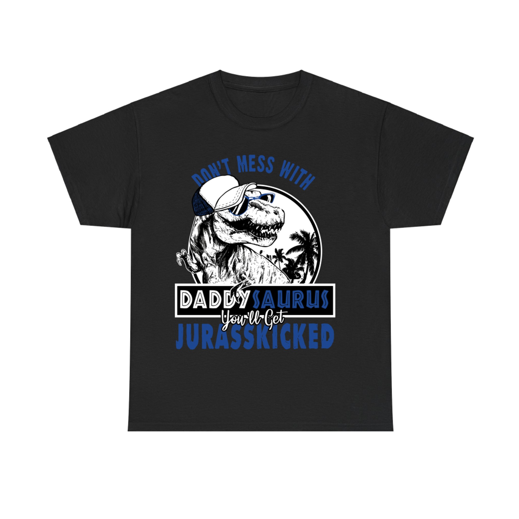 Daddysaurus Dad Husband Father's Day Matching Dinosaur T-Shirt