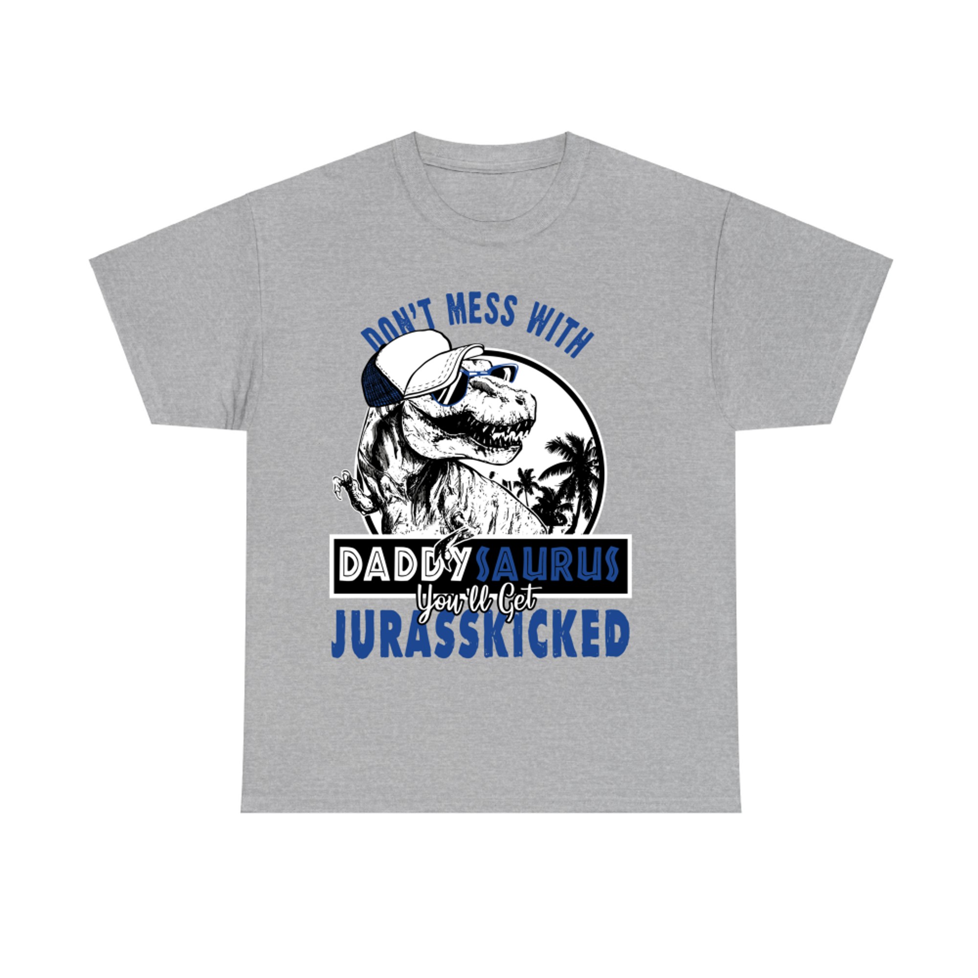 Daddysaurus Dad Husband Father's Day Matching Dinosaur T-Shirt
