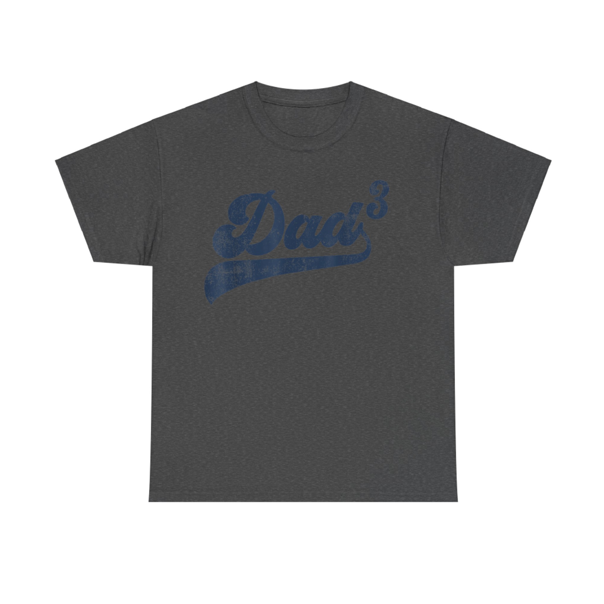 DadFunny Dad Cubed Gifts Father Of Three Daddy Third Time Dad T-Shirt