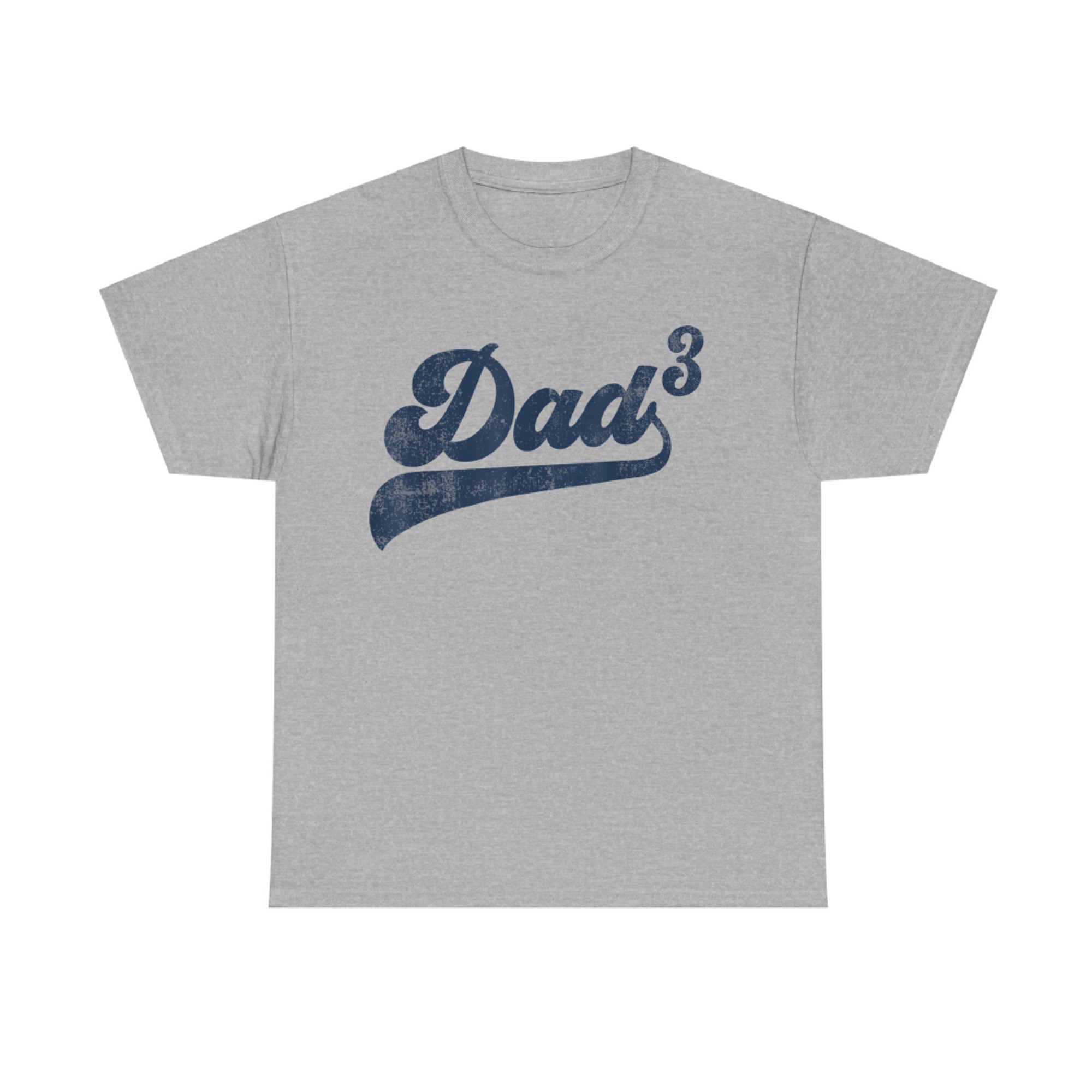 DadFunny Dad Cubed Gifts Father Of Three Daddy Third Time Dad T-Shirt