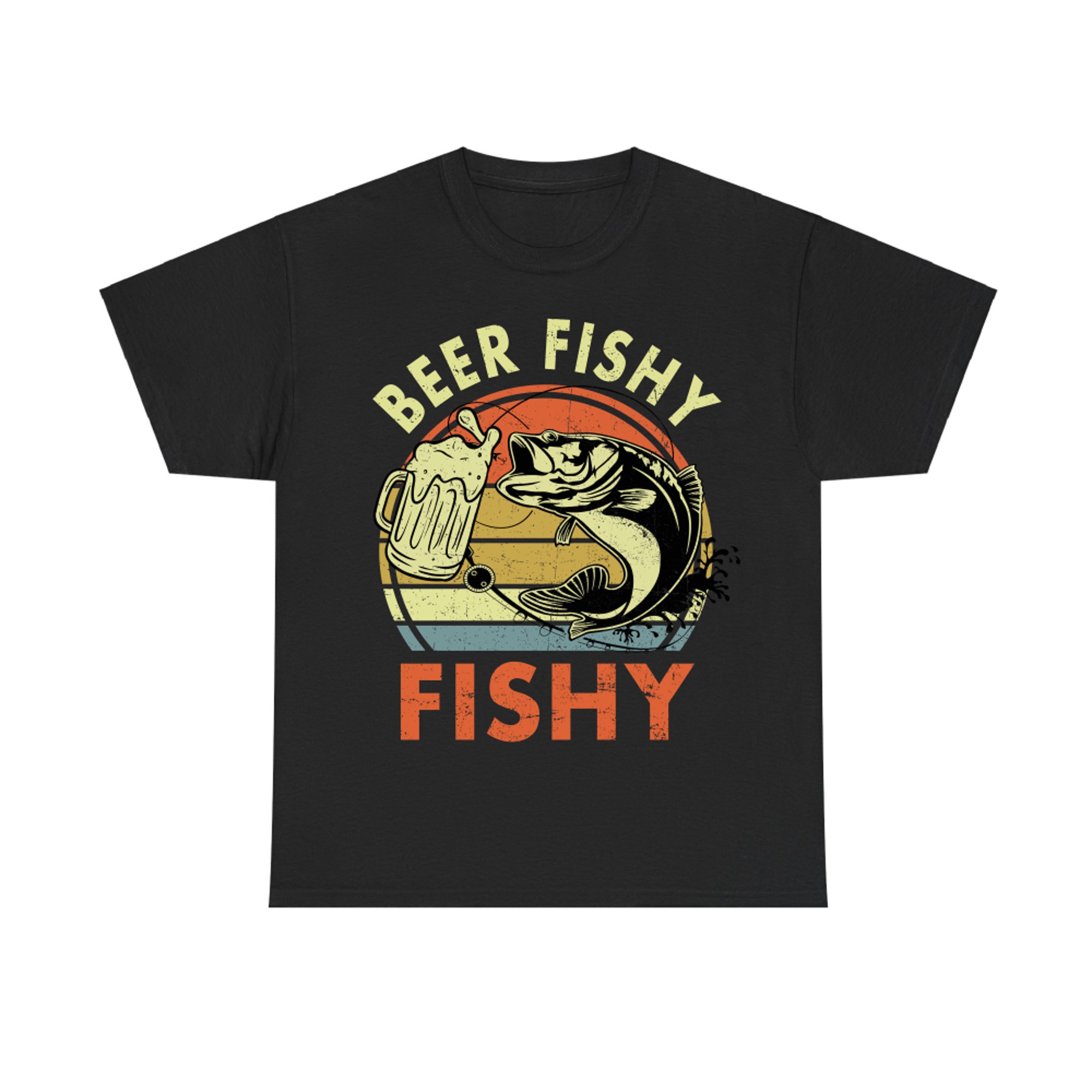 Fishing Beer Fishy Bass Fish Fisherman Dad Funny Hooker