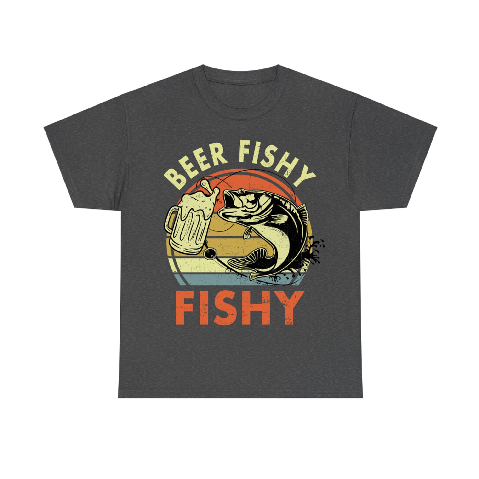 Fishing Beer Fishy Bass Fish Fisherman Dad Funny Hooker