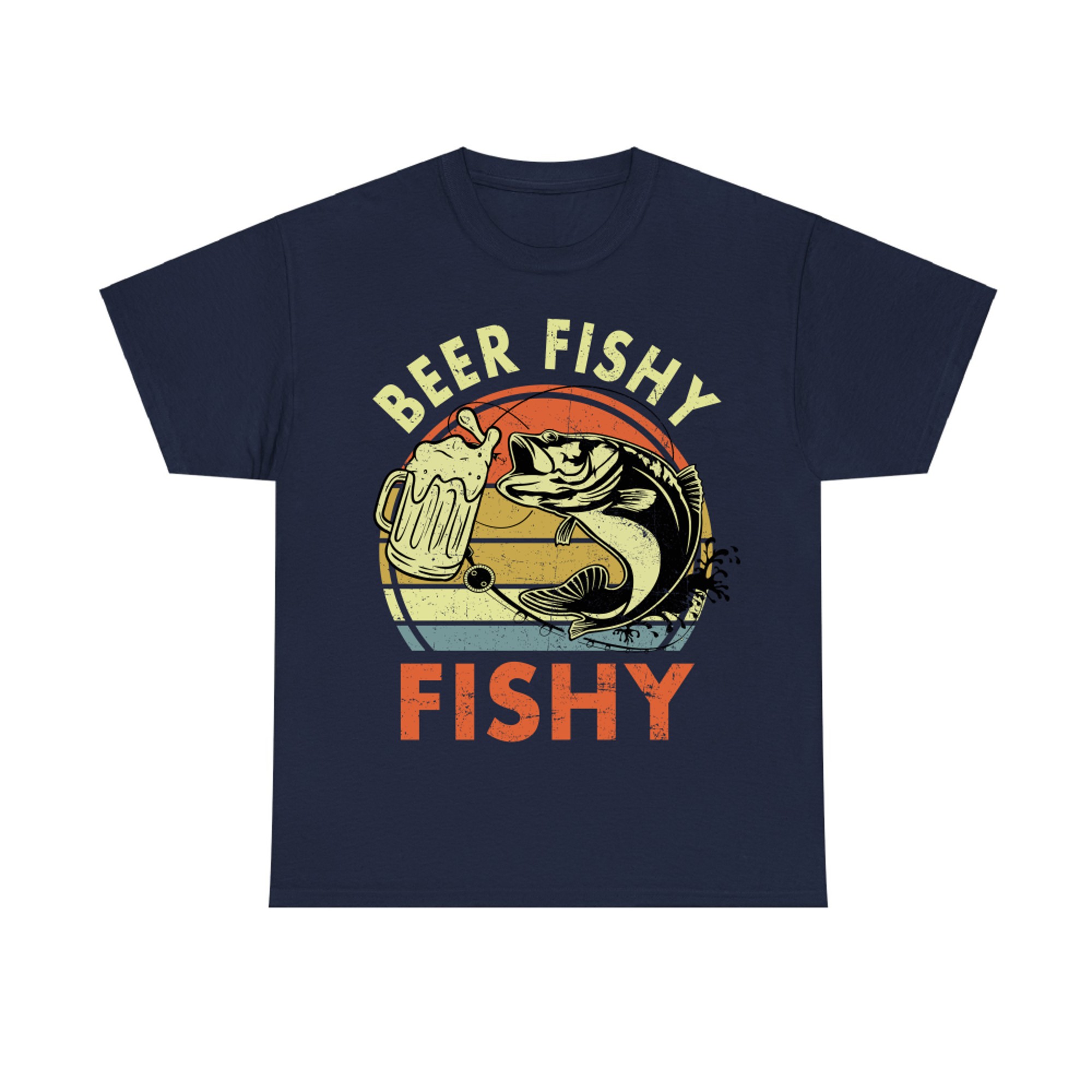 Fishing Beer Fishy Bass Fish Fisherman Dad Funny Hooker