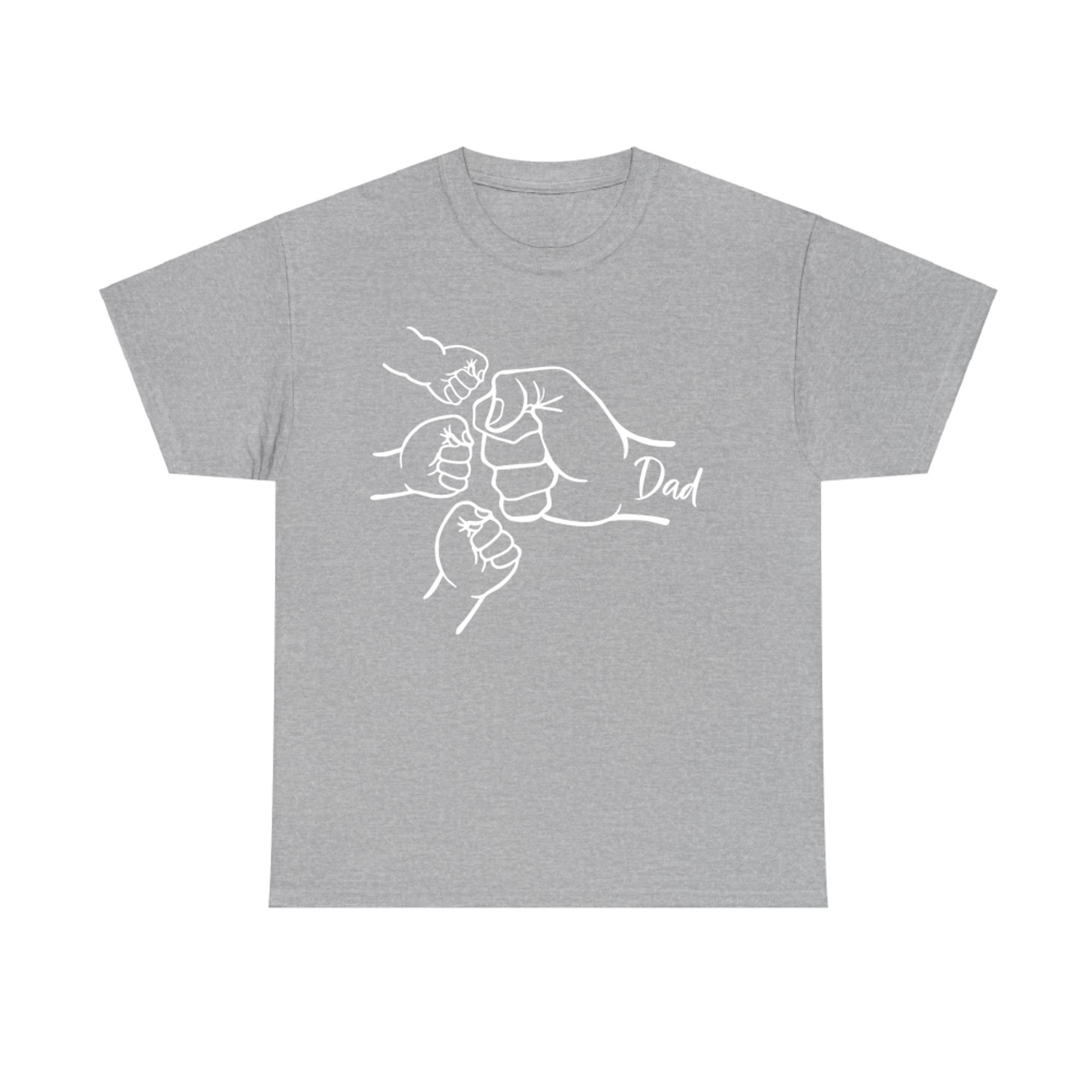 Fist Bump Dad Of Three Father Of Daddy Happy Father's Day T-Shirt
