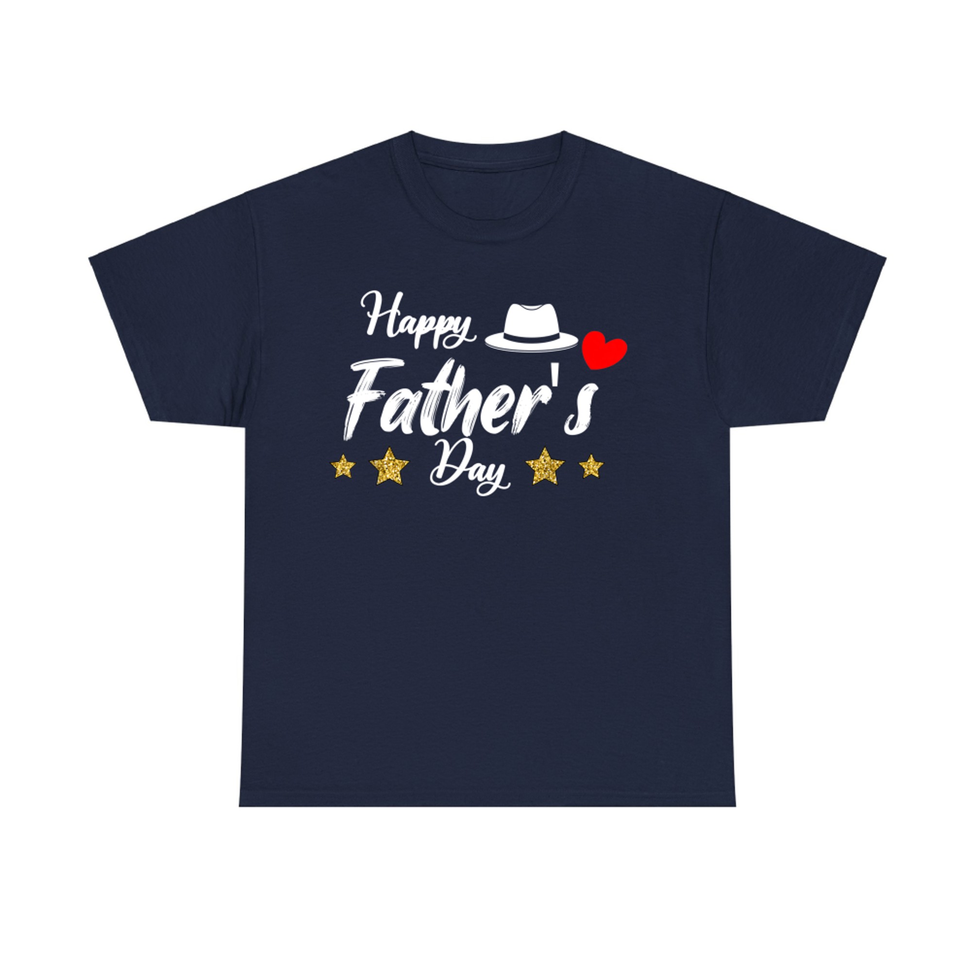 Happy Father’s Day Classic Dad Hat & Heart Gift Dad Grandpa T-Shirt
