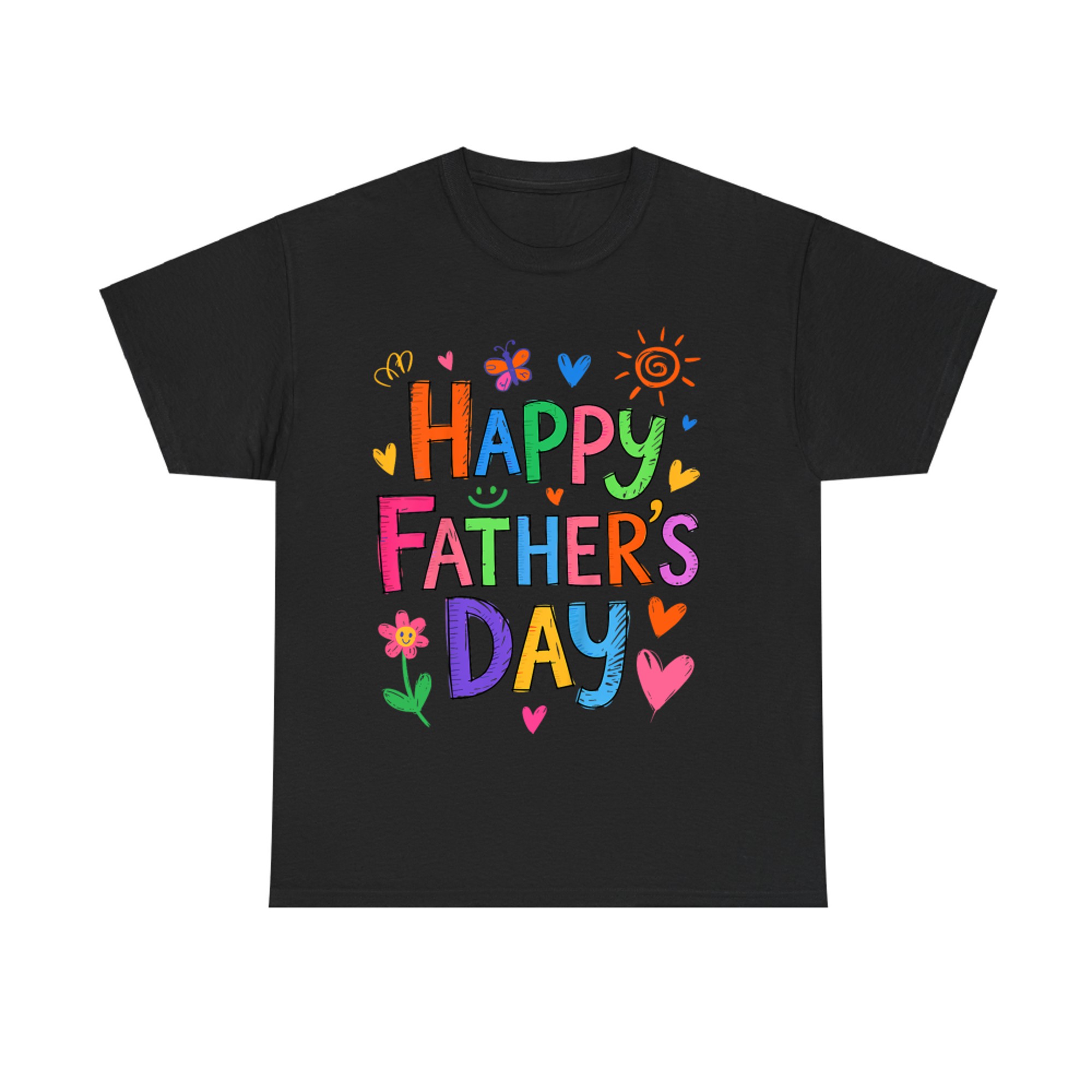 Happy Father's Day Cute Hand Drawn Design T-Shirt