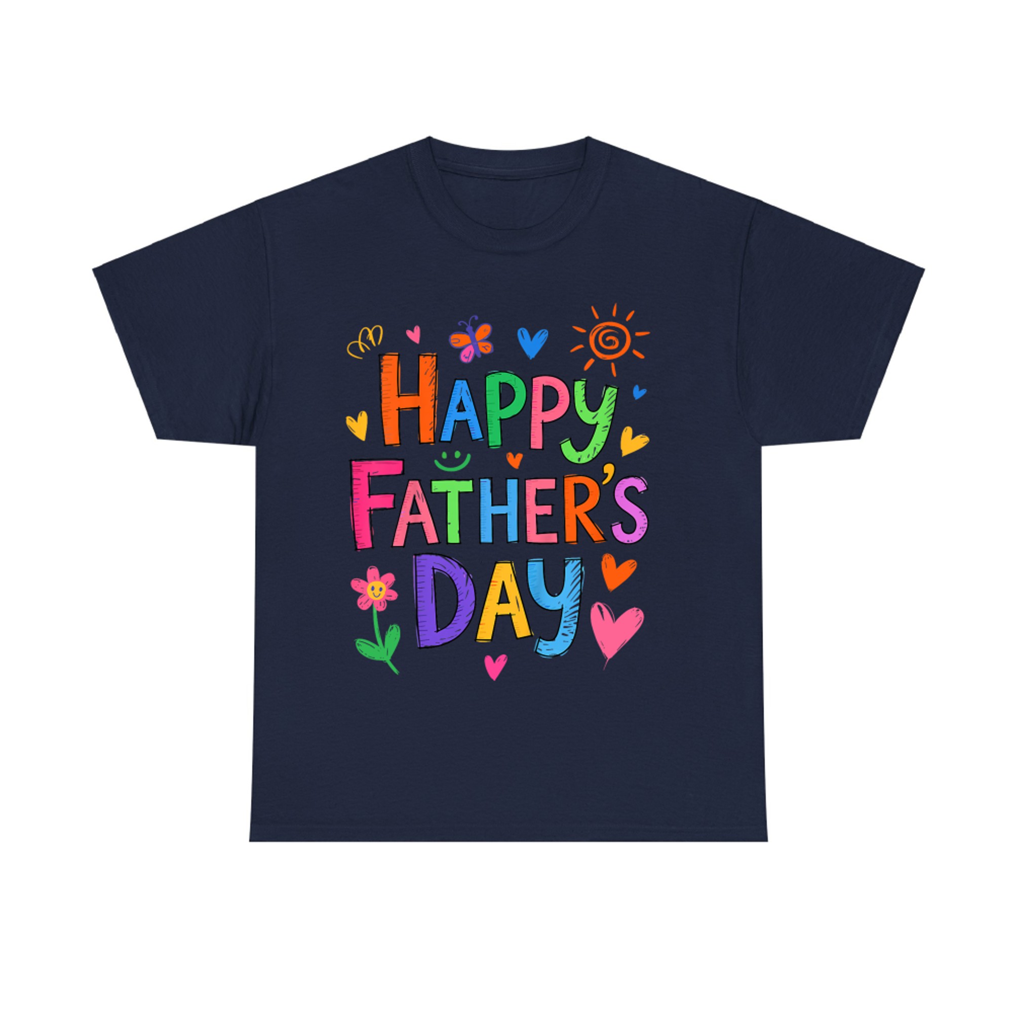 Happy Father's Day Cute Hand Drawn Design T-Shirt