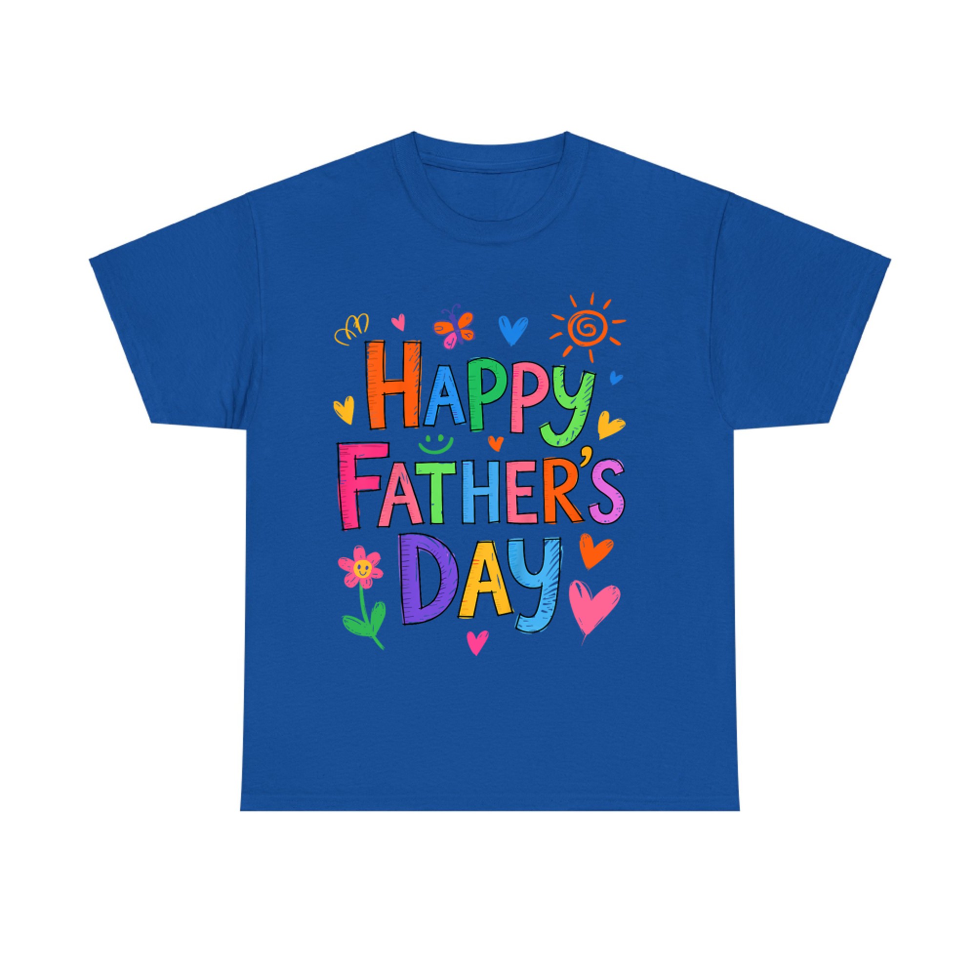 Happy Father's Day Cute Hand Drawn Design T-Shirt