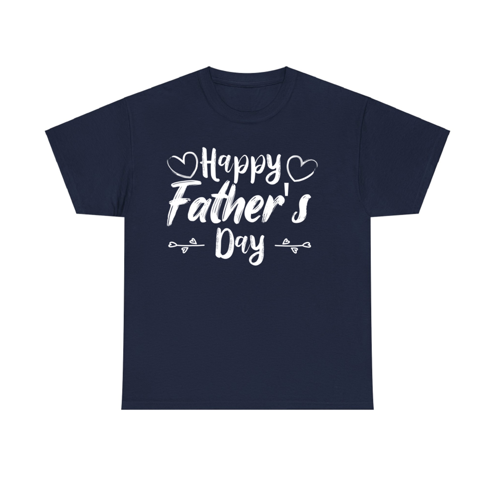 Happy Father’s Day Cute Handwritten Heart Design Dad T-Shirt