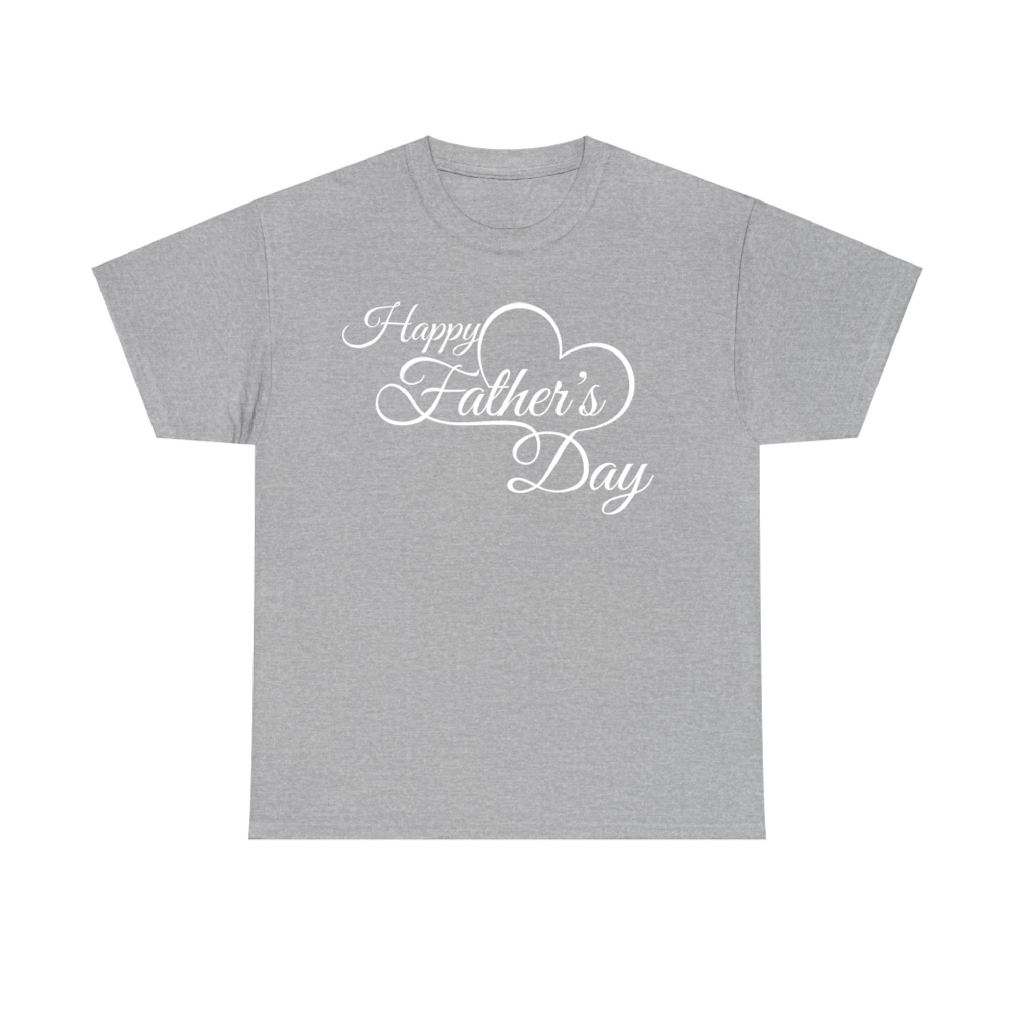 Happy Father's Day Script Minimalist Heart T-Shirt
