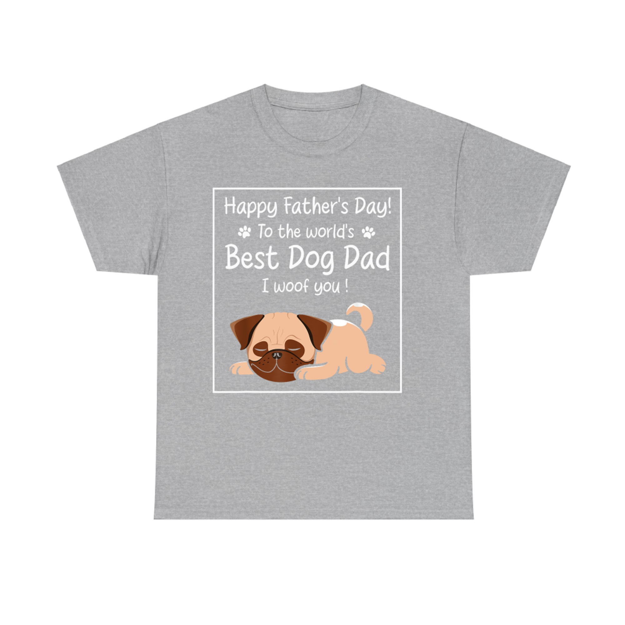 Happy Father's Day To The World's Best Dog Dad I Woof You T-Shirt