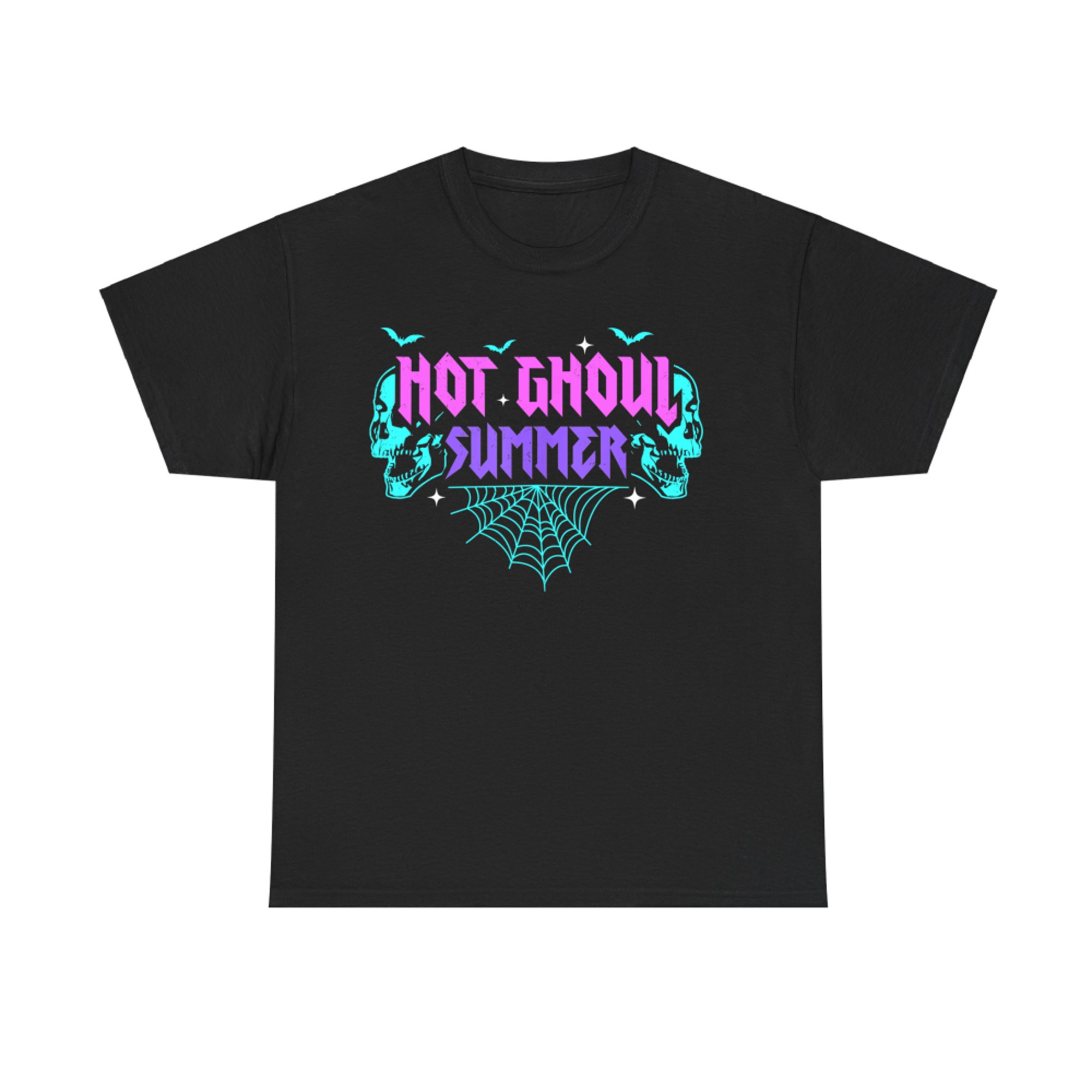 Hot Ghoul Summer Pastel Goth Gothic Funny Halloween Skeleton T-Shirt