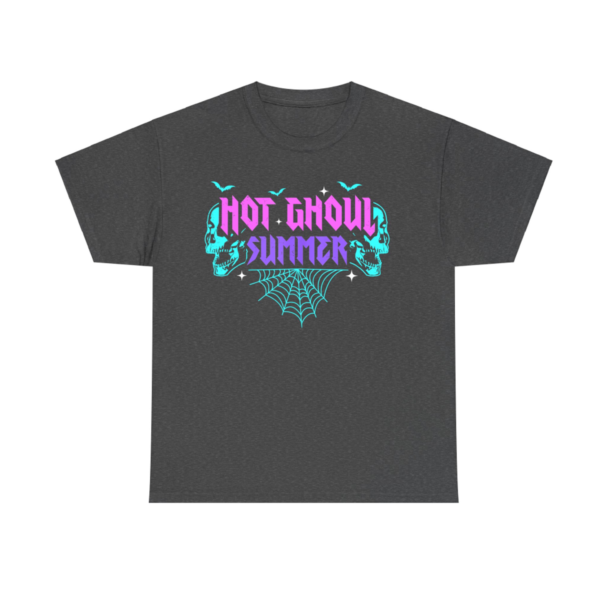 Hot Ghoul Summer Pastel Goth Gothic Funny Halloween Skeleton T-Shirt