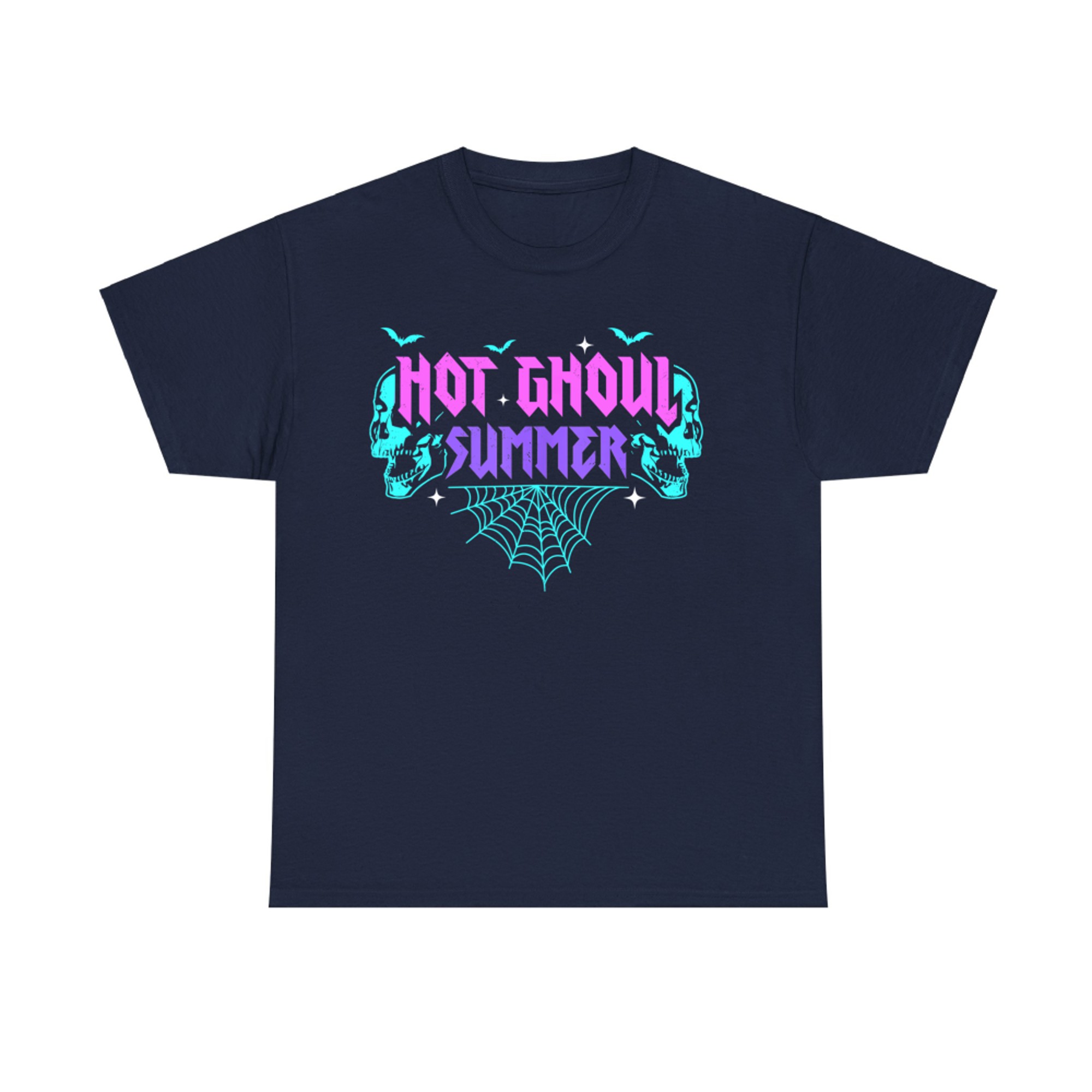 Hot Ghoul Summer Pastel Goth Gothic Funny Halloween Skeleton T-Shirt