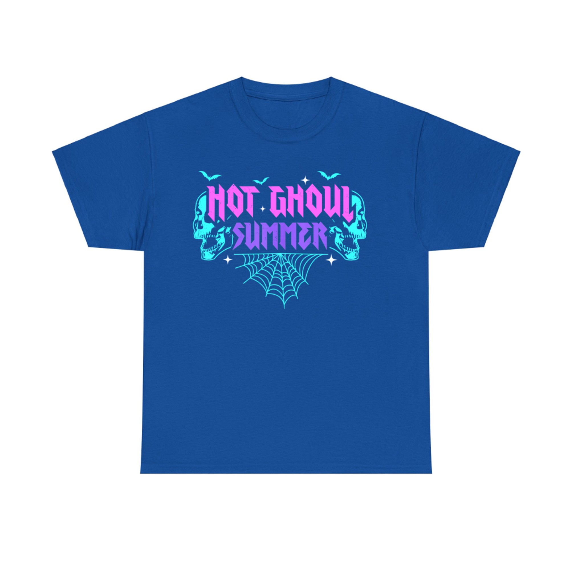 Hot Ghoul Summer Pastel Goth Gothic Funny Halloween Skeleton T-Shirt