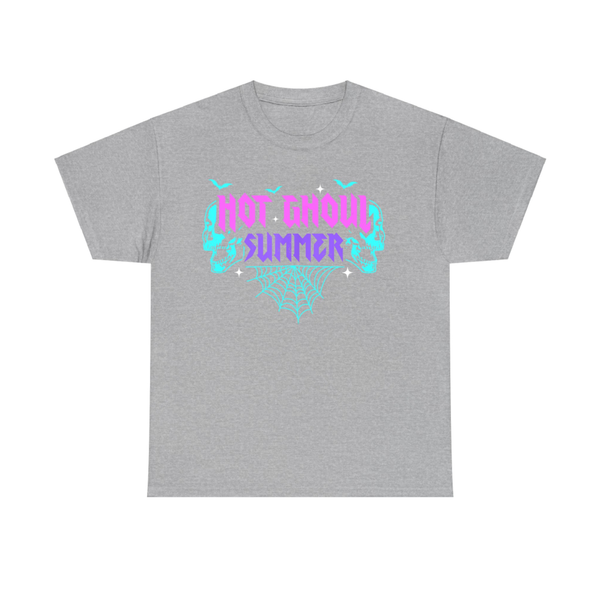 Hot Ghoul Summer Pastel Goth Gothic Funny Halloween Skeleton T-Shirt